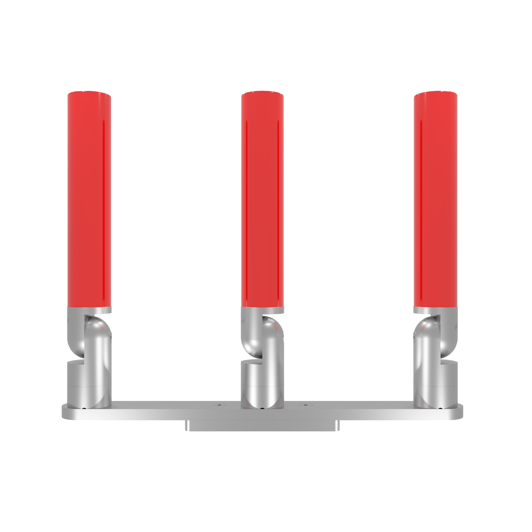 TRIPLE HORIZONTAL TREE ROD HOLDER WITH LOW PROFILE MOUNT