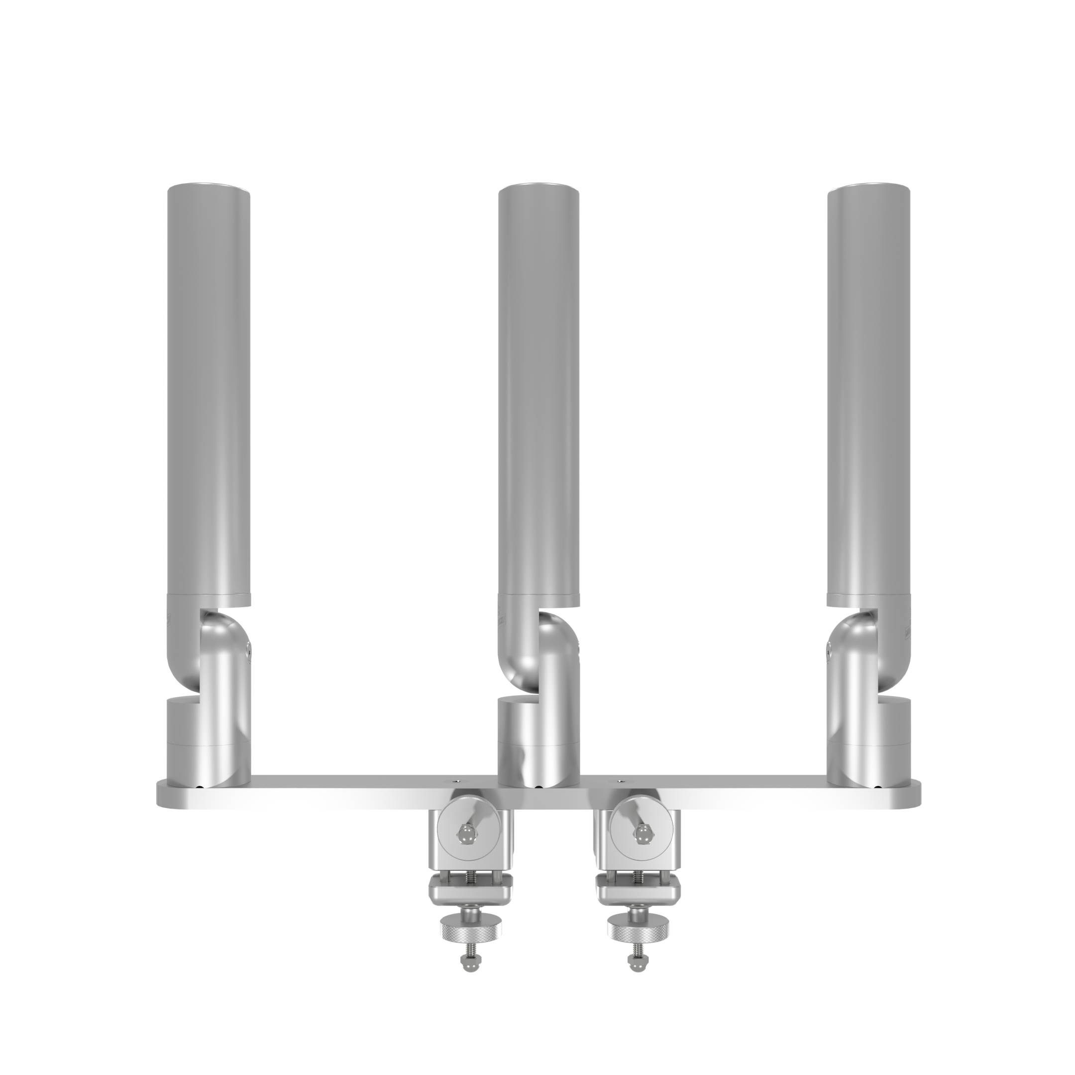 Triple Tube Rod Holder Tree with Pontoon Mount (Horizontal)