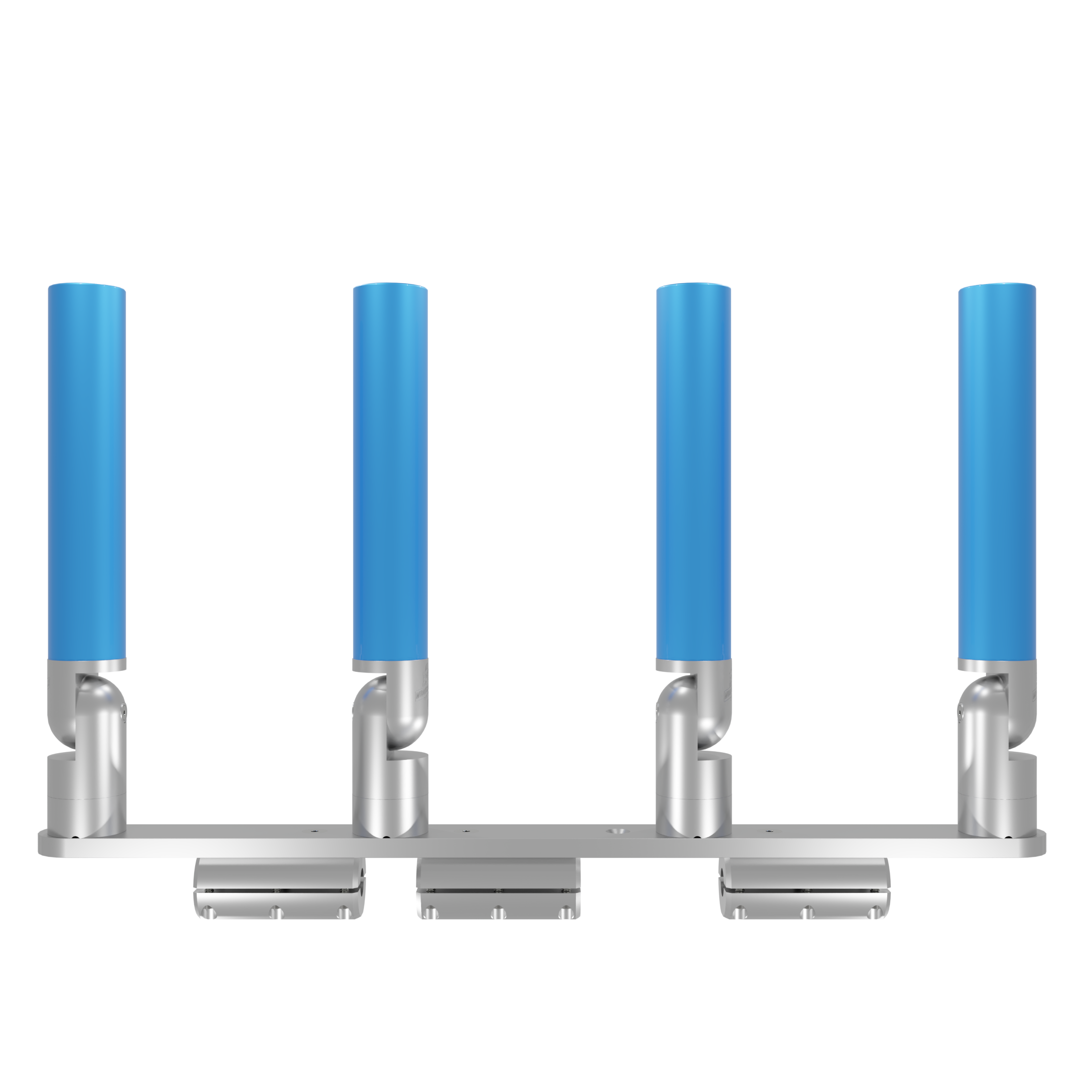 QUAD HORIZONTAL TREE ROD HOLDER WITH CLAMSHELL