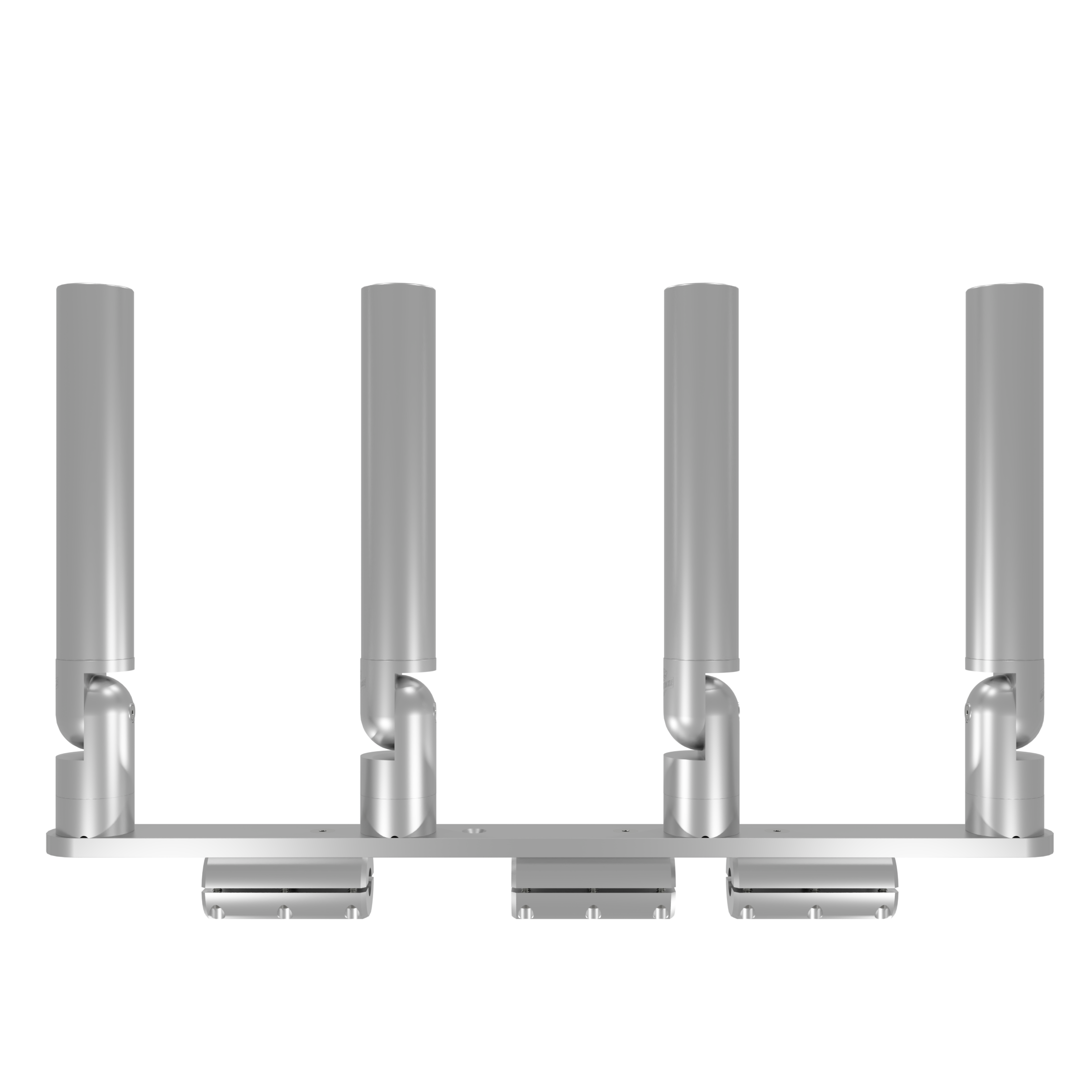 QUAD HORIZONTAL TREE ROD HOLDER WITH CLAMSHELL