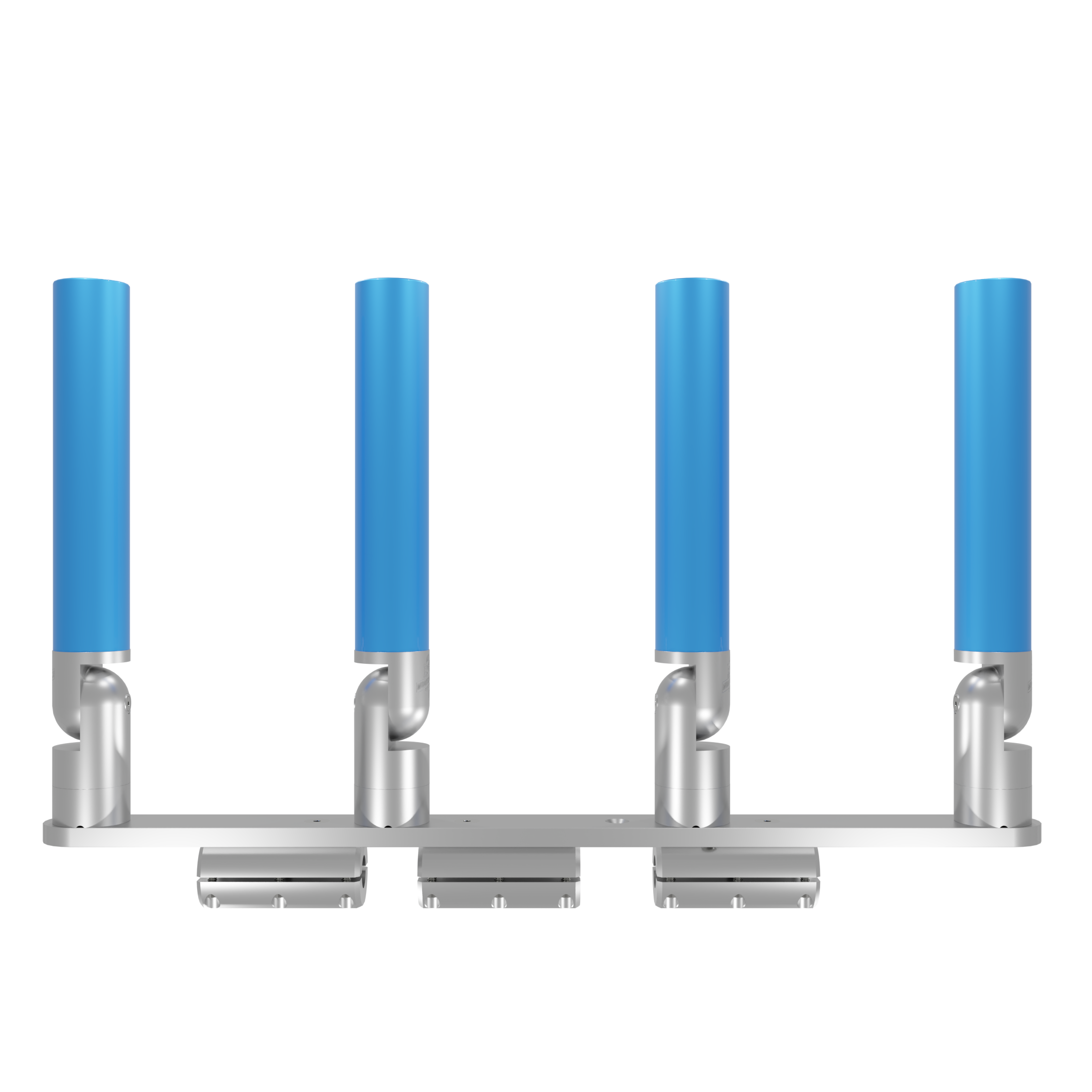QUAD HORIZONTAL TREE ROD HOLDER WITH CLAMSHELL