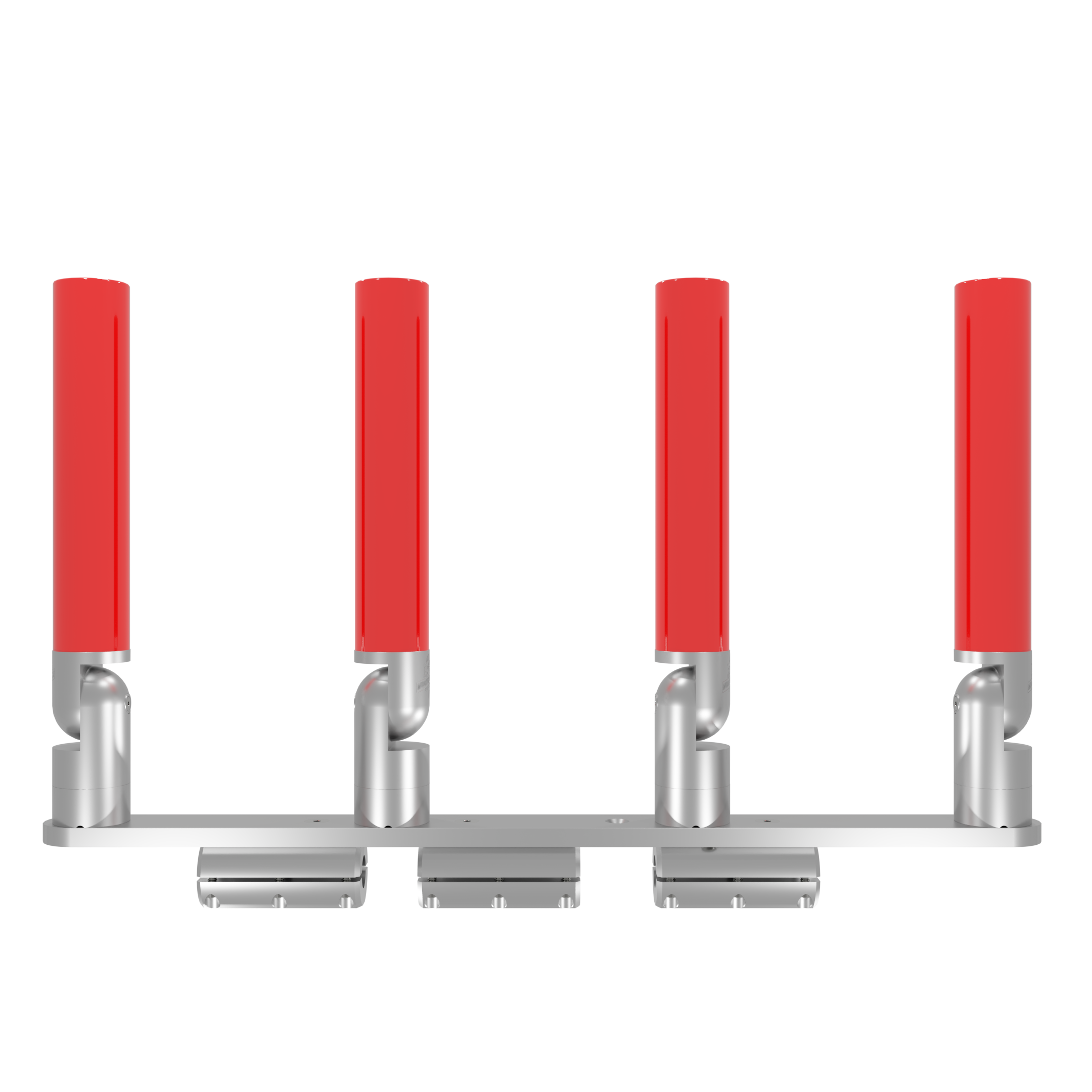 QUAD HORIZONTAL TREE ROD HOLDER WITH CLAMSHELL