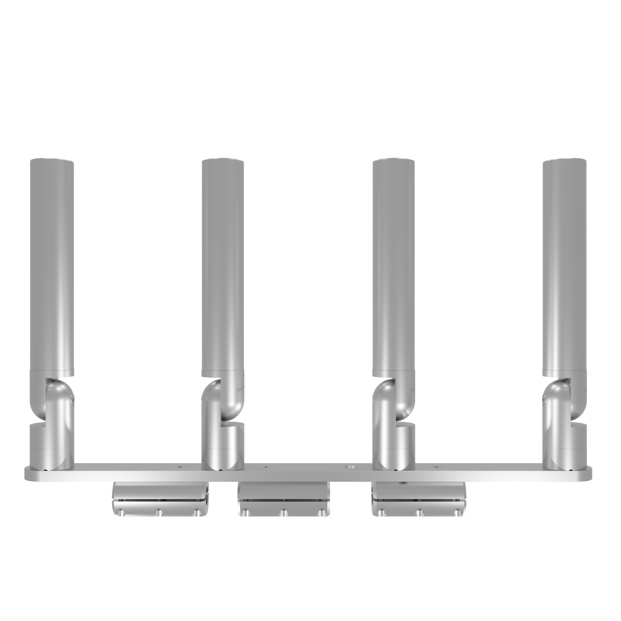 QUAD HORIZONTAL TREE ROD HOLDER WITH CLAMSHELL