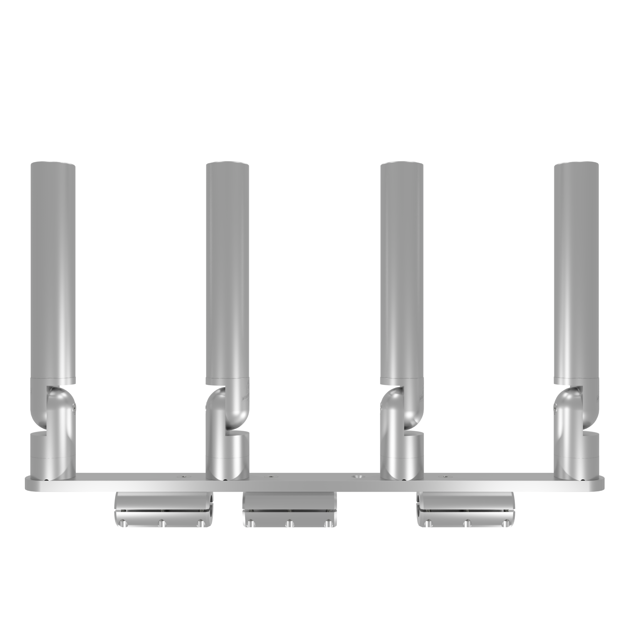 QUAD HORIZONTAL TREE ROD HOLDER WITH CLAMSHELL