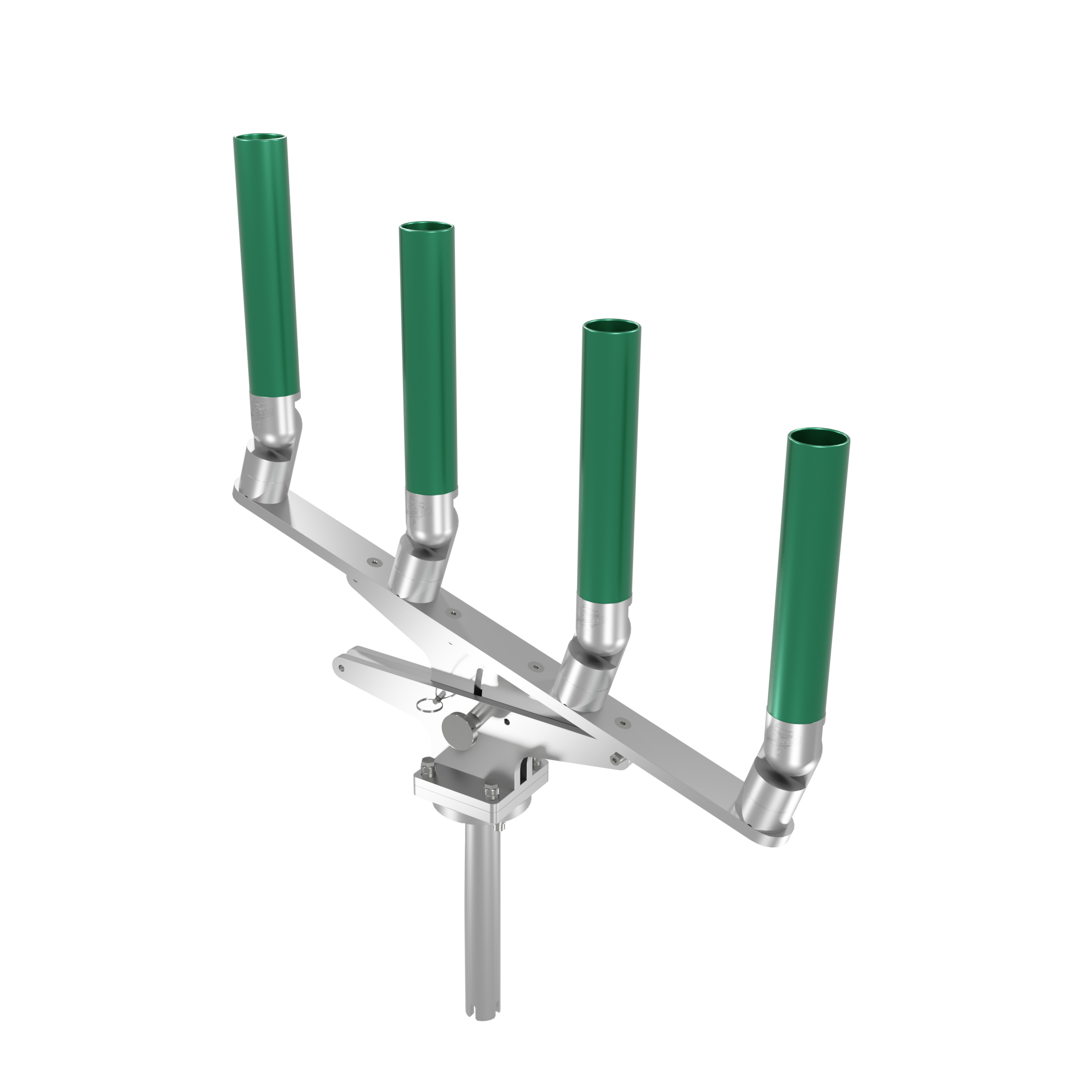 QUAD ARTICULATING TREE ROD HOLDER WITH GIMBAL