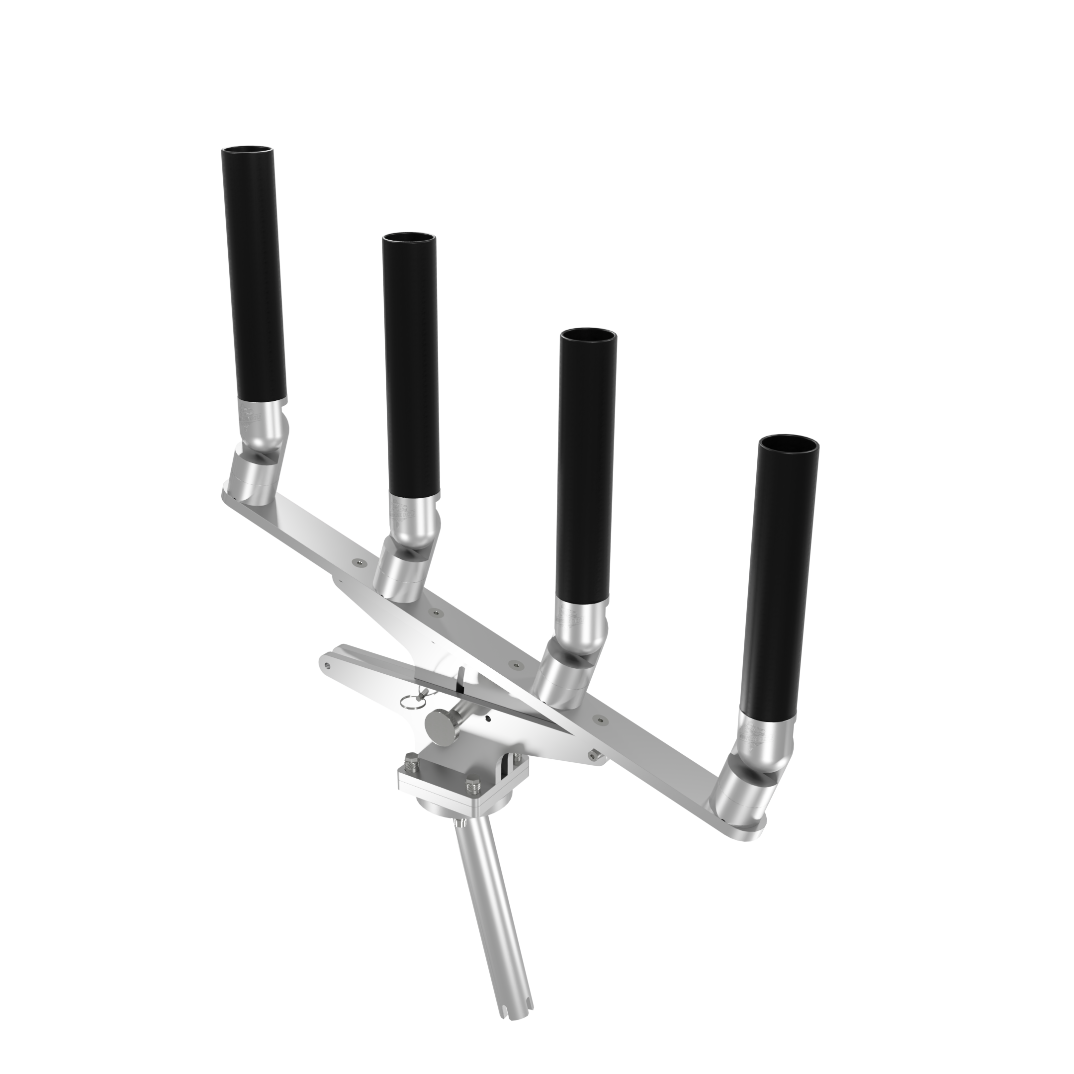 QUAD ARTICULATING TREE ROD HOLDER WITH GIMBAL