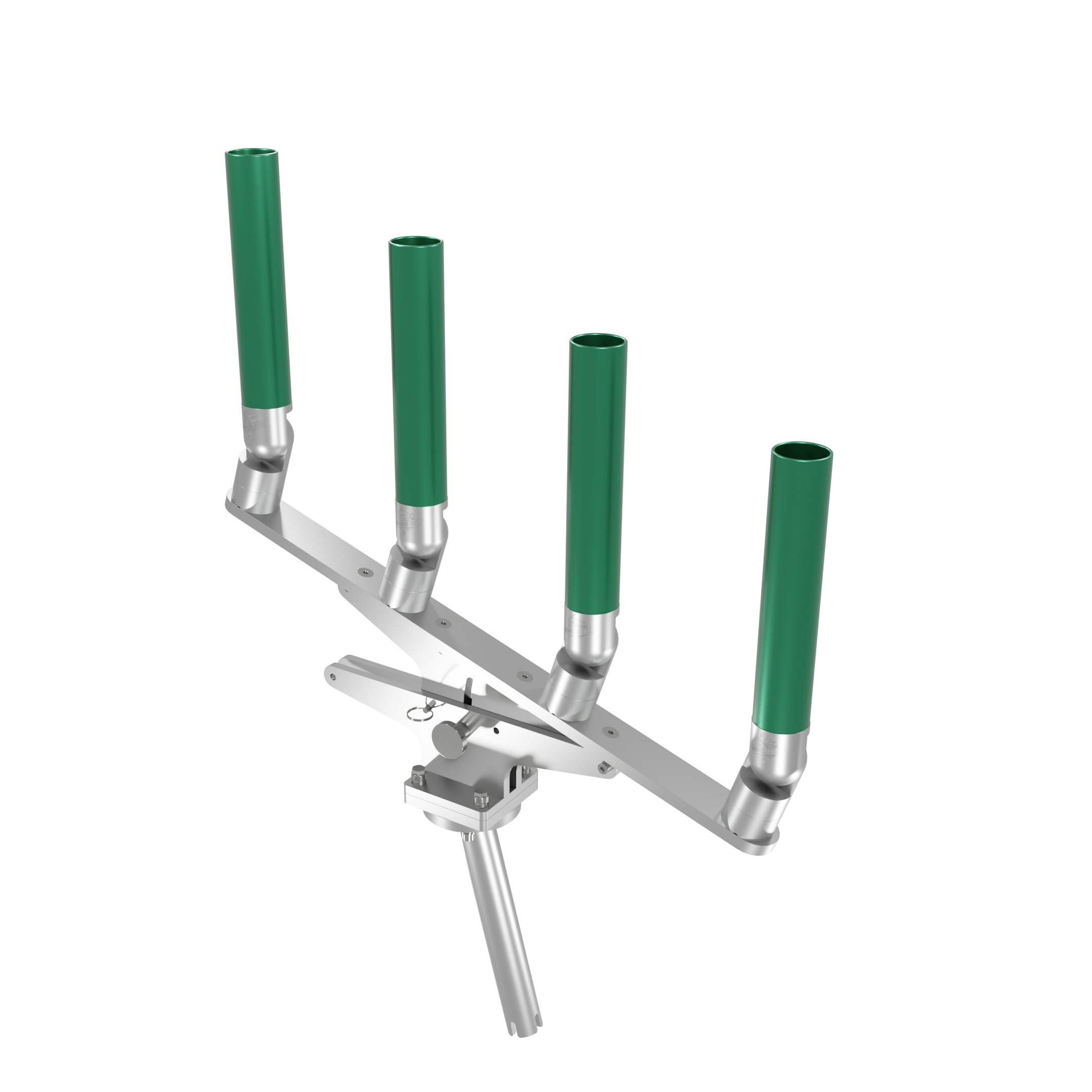 QUAD ARTICULATING TREE ROD HOLDER WITH GIMBAL