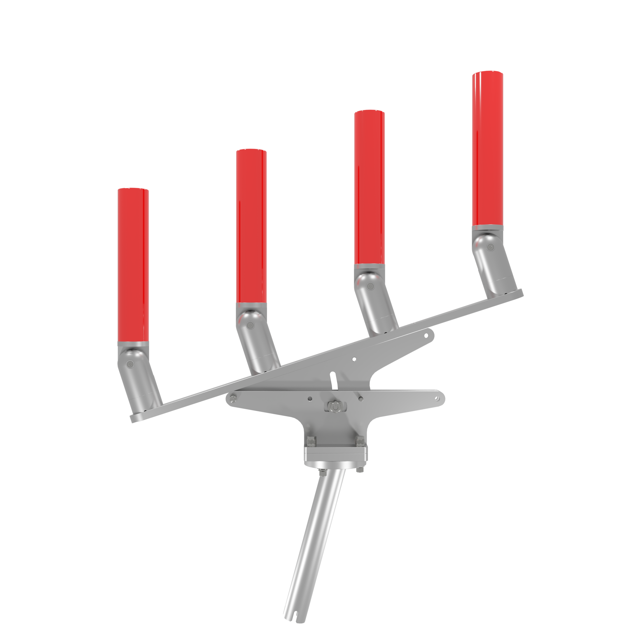 QUAD ARTICULATING TREE ROD HOLDER WITH GIMBAL