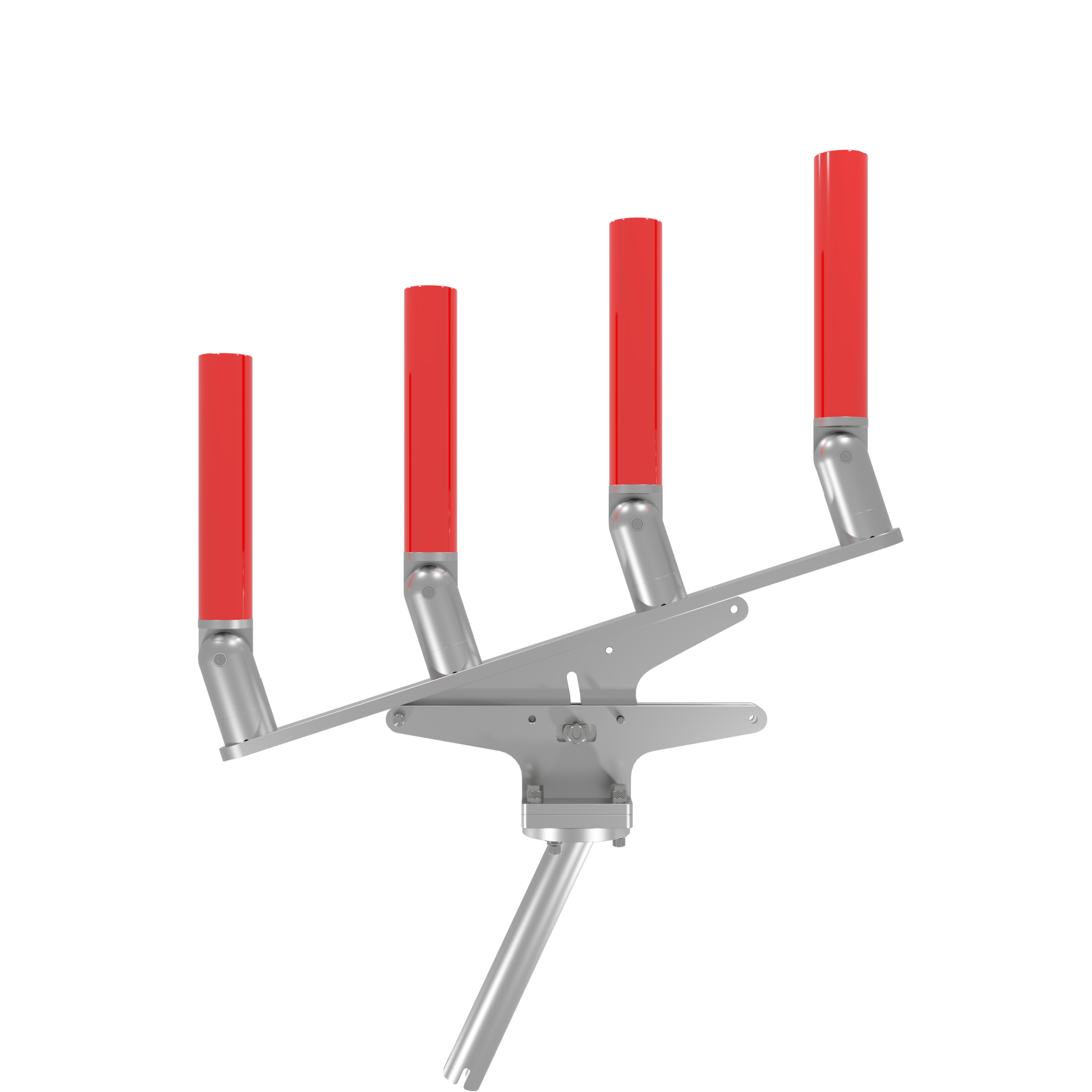 QUAD ARTICULATING TREE ROD HOLDER WITH GIMBAL