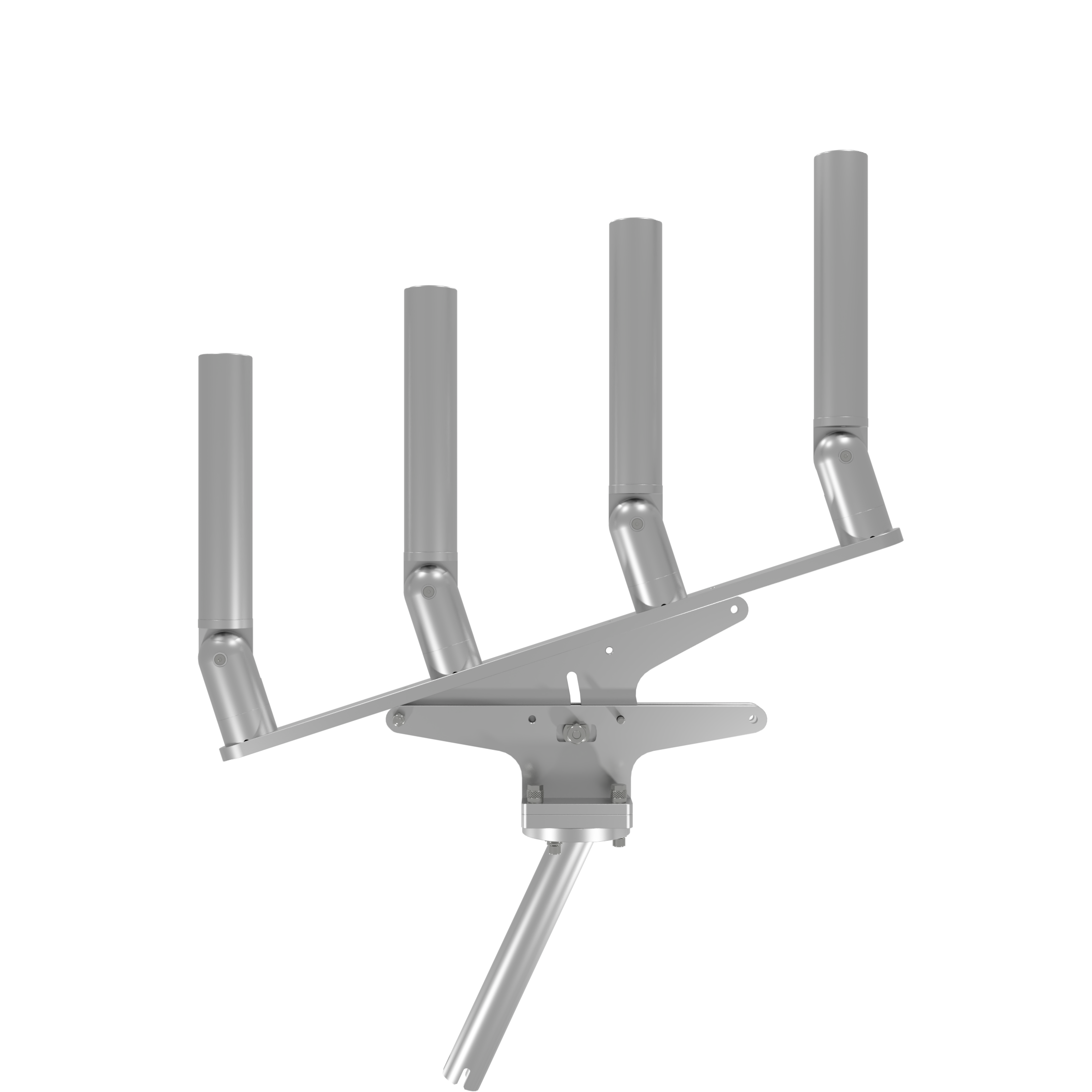 QUAD ARTICULATING TREE ROD HOLDER WITH GIMBAL