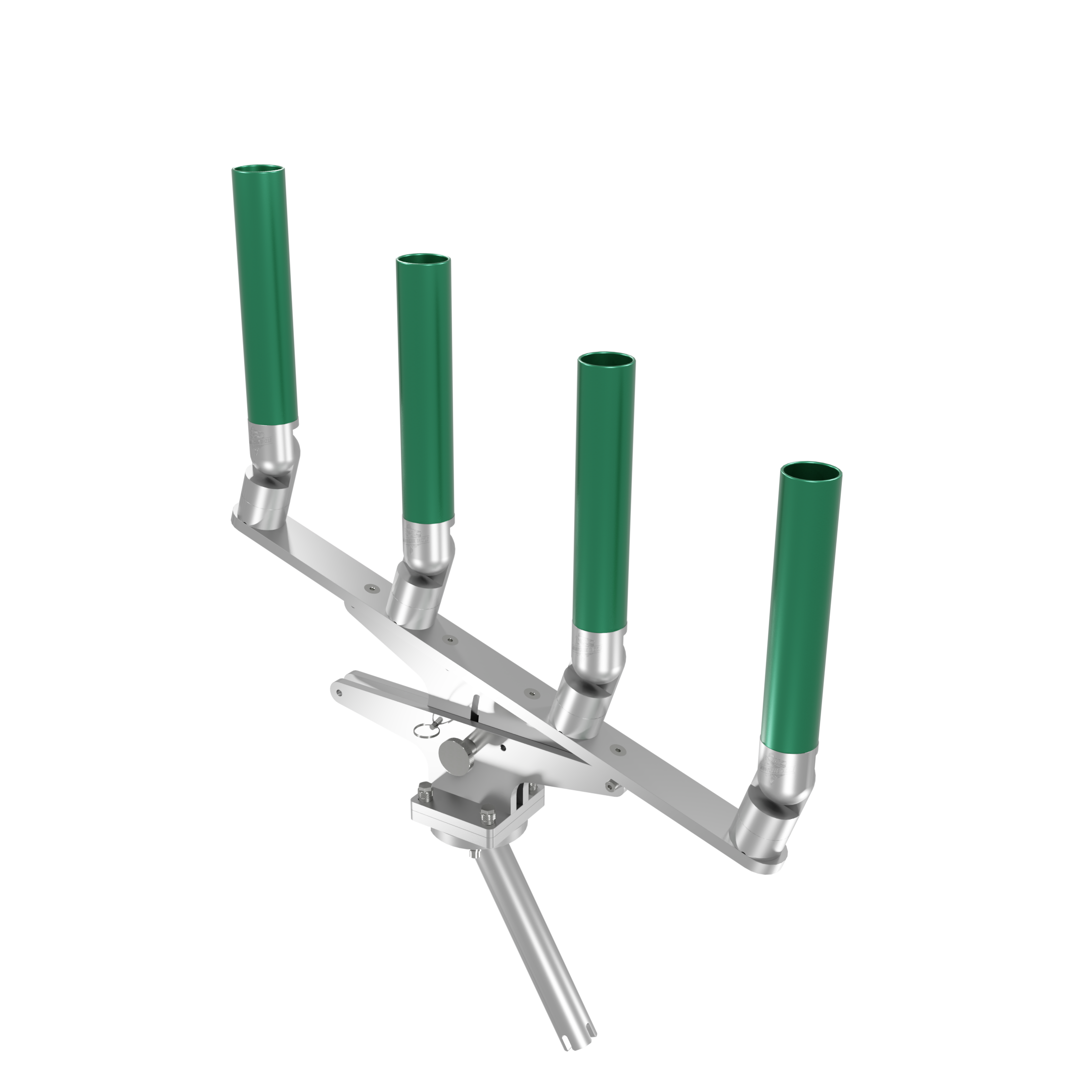 QUAD ARTICULATING TREE ROD HOLDER WITH GIMBAL