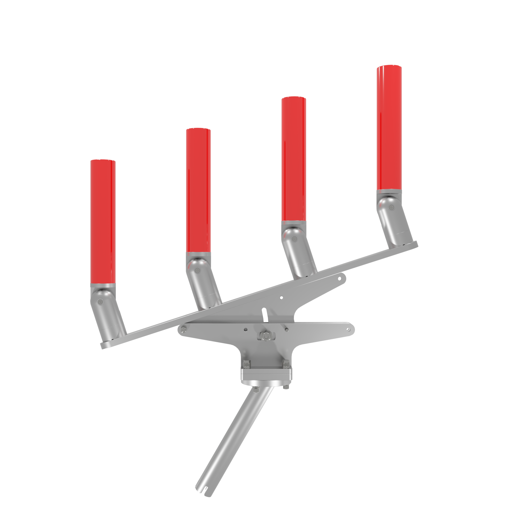 QUAD ARTICULATING TREE ROD HOLDER WITH GIMBAL