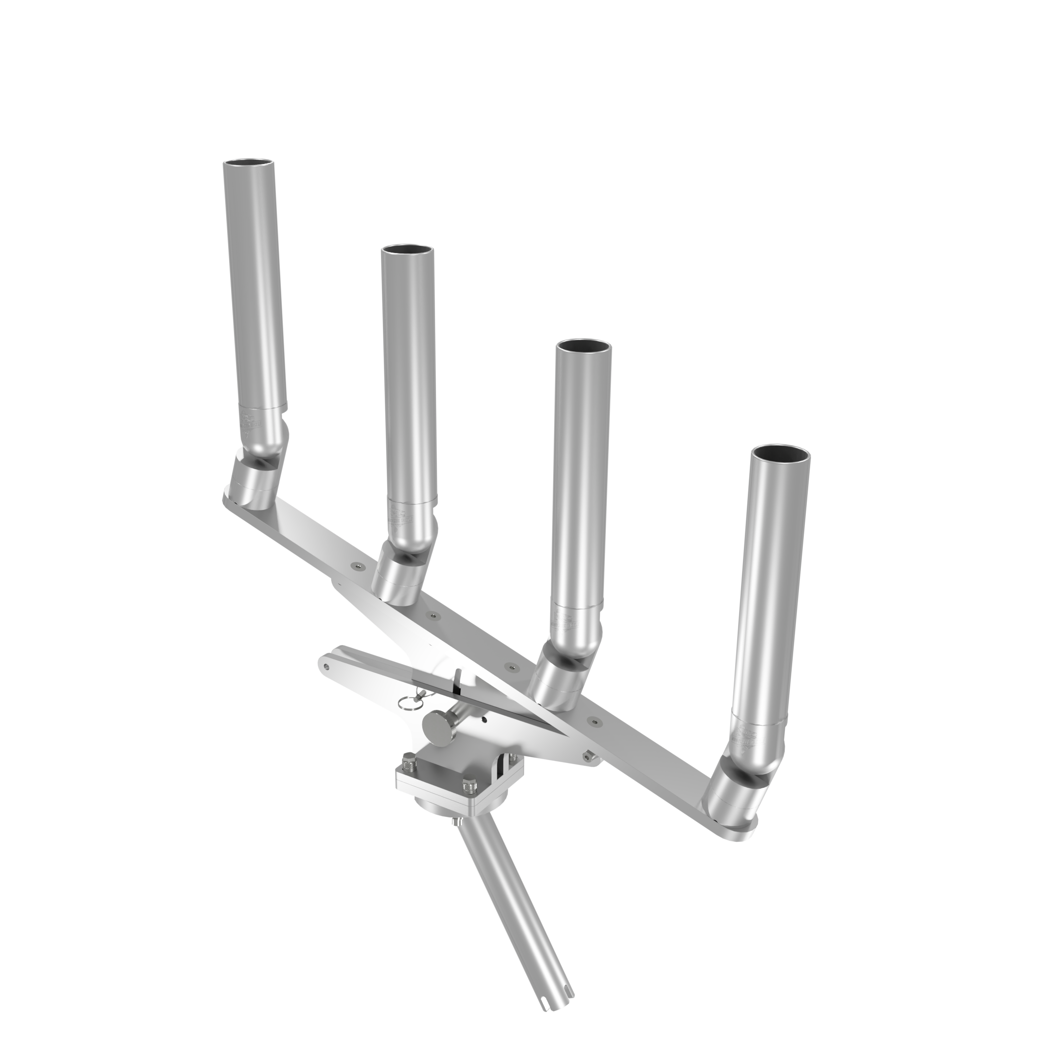 QUAD ARTICULATING TREE ROD HOLDER WITH GIMBAL