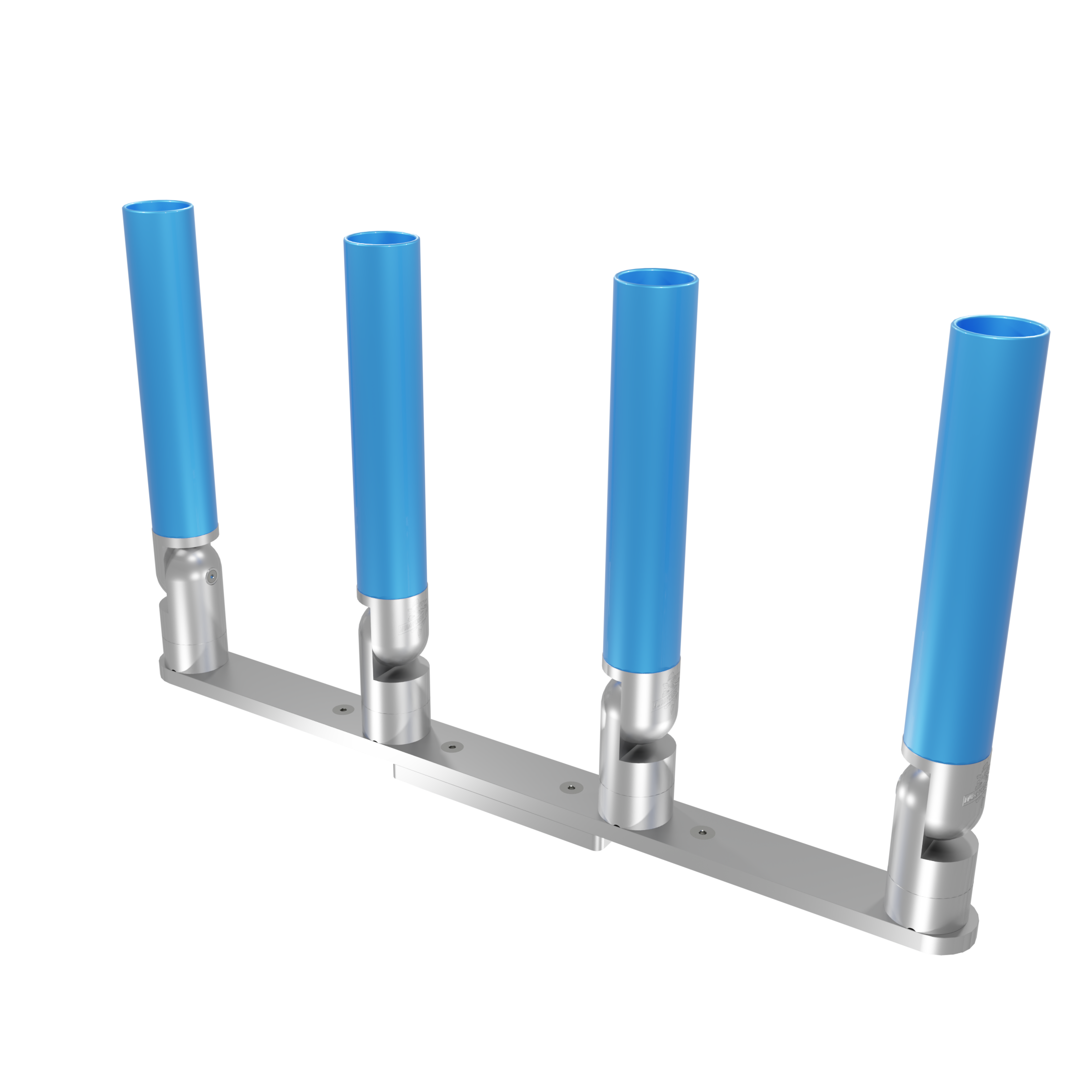 QUAD HORIZONTAL TREE ROD HOLDER WITH LOW PROFILE MOUNT