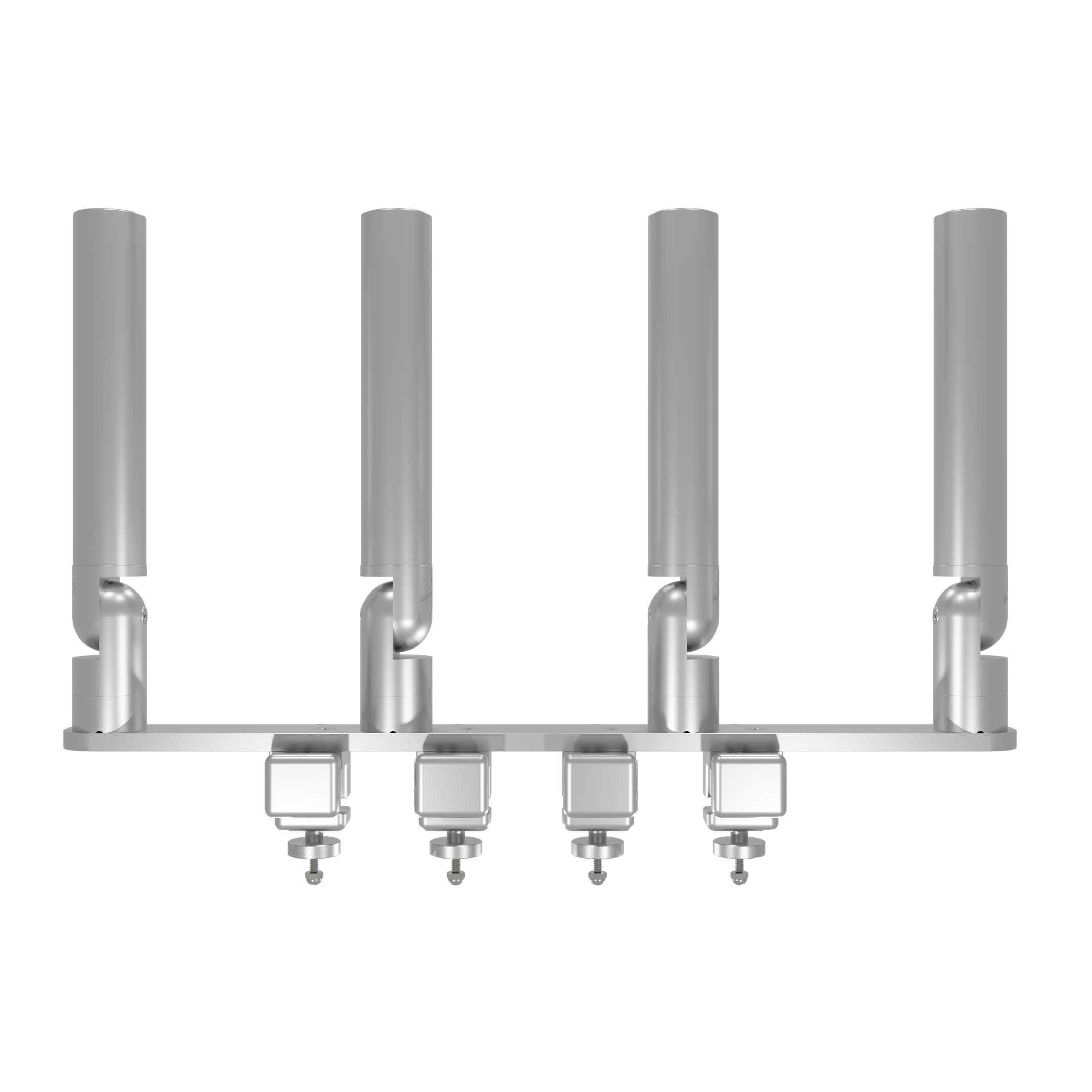 Quad Tube Rod Holder Tree with Pontoon Mount (Horizontal)