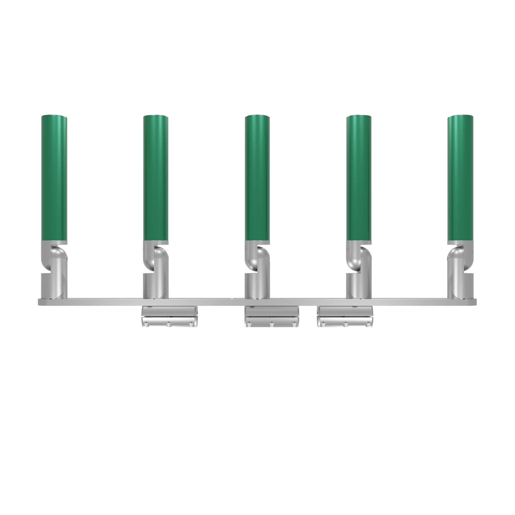 QUINT HORIZONTAL TREE ROD HOLDER WITH CLAMSHELL