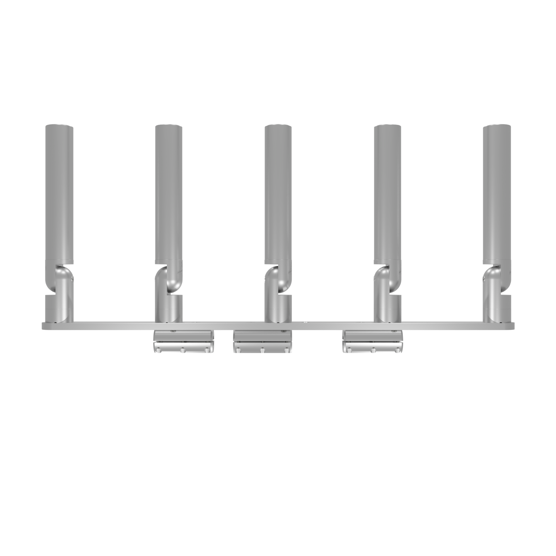 QUINT HORIZONTAL TREE ROD HOLDER WITH CLAMSHELL