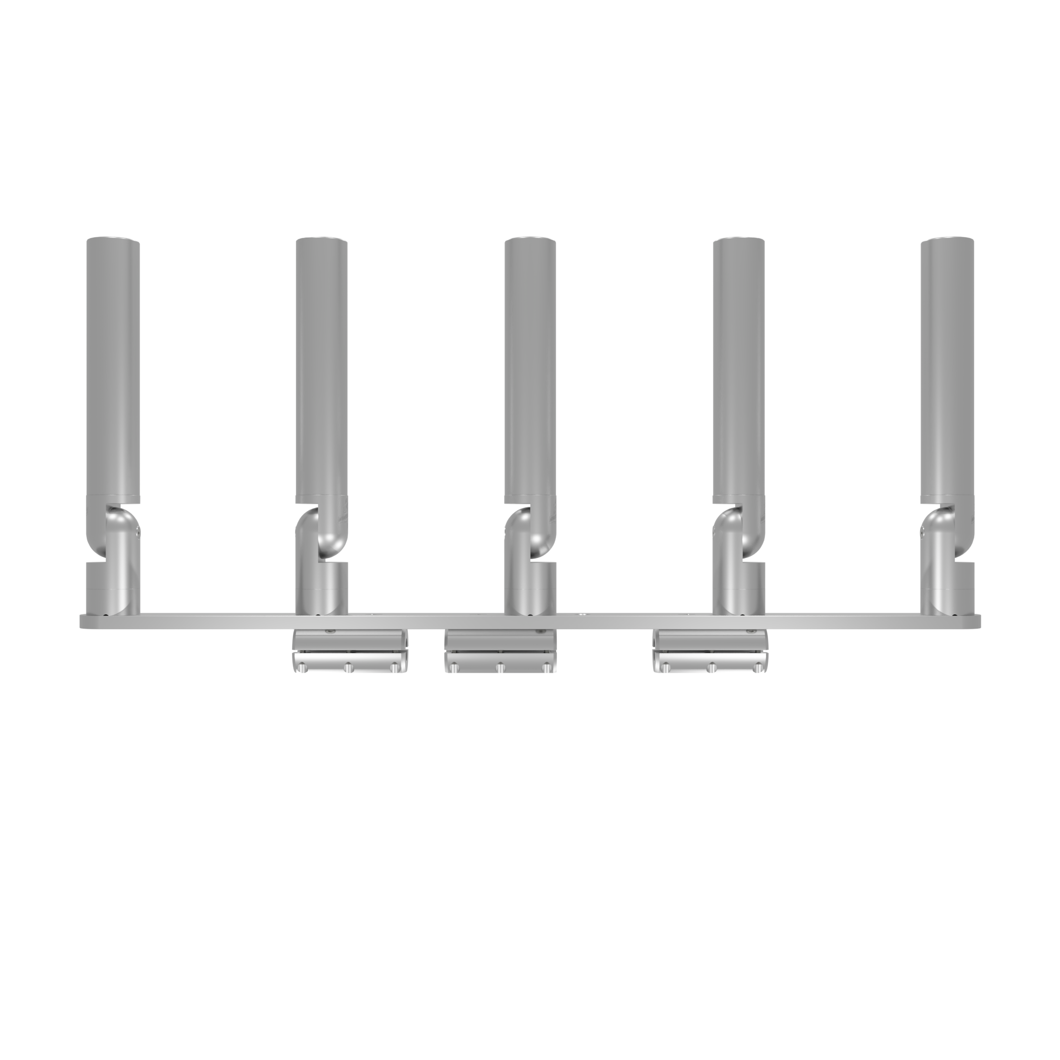 QUINT HORIZONTAL TREE ROD HOLDER WITH CLAMSHELL