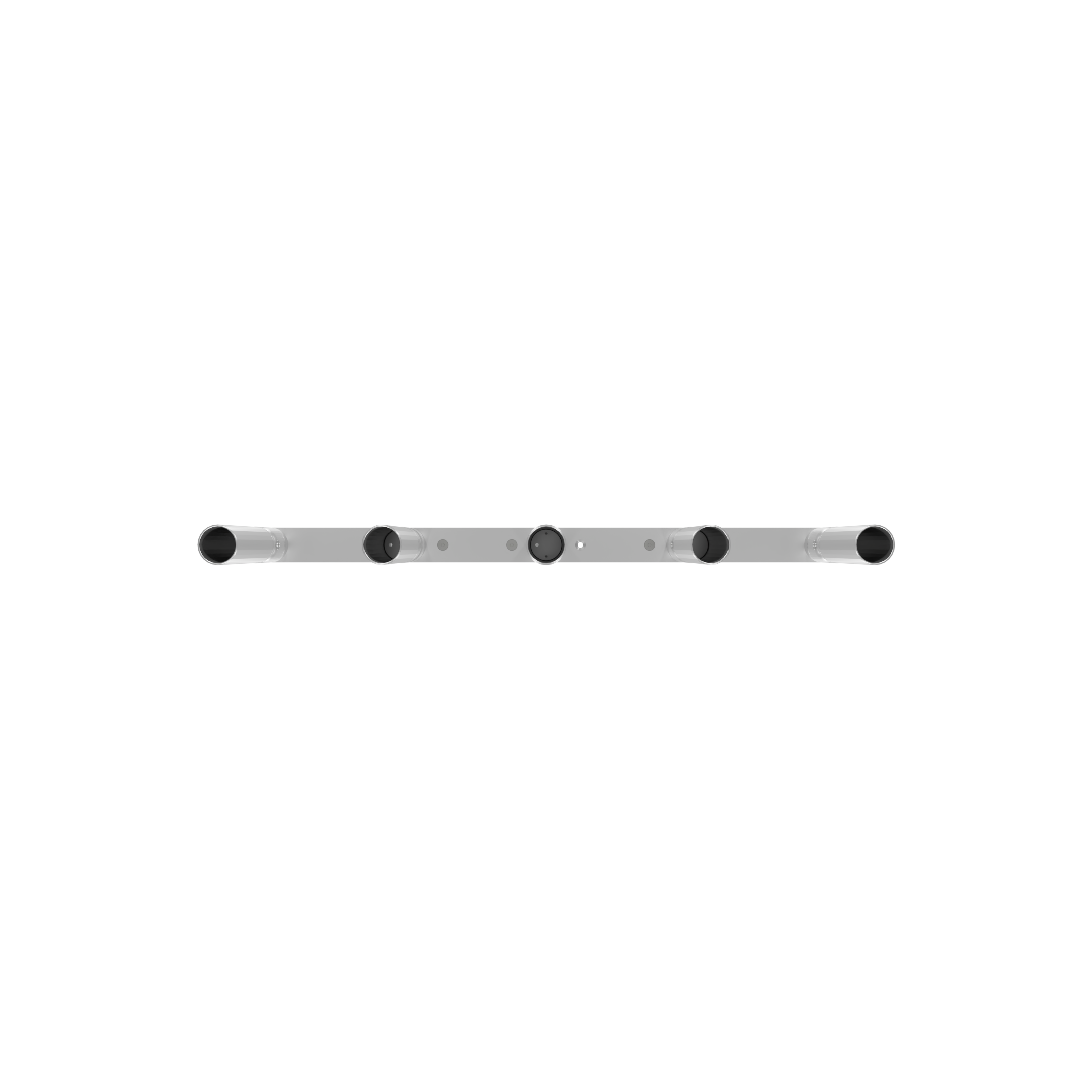 QUINT HORIZONTAL TREE ROD HOLDER WITH CLAMSHELL