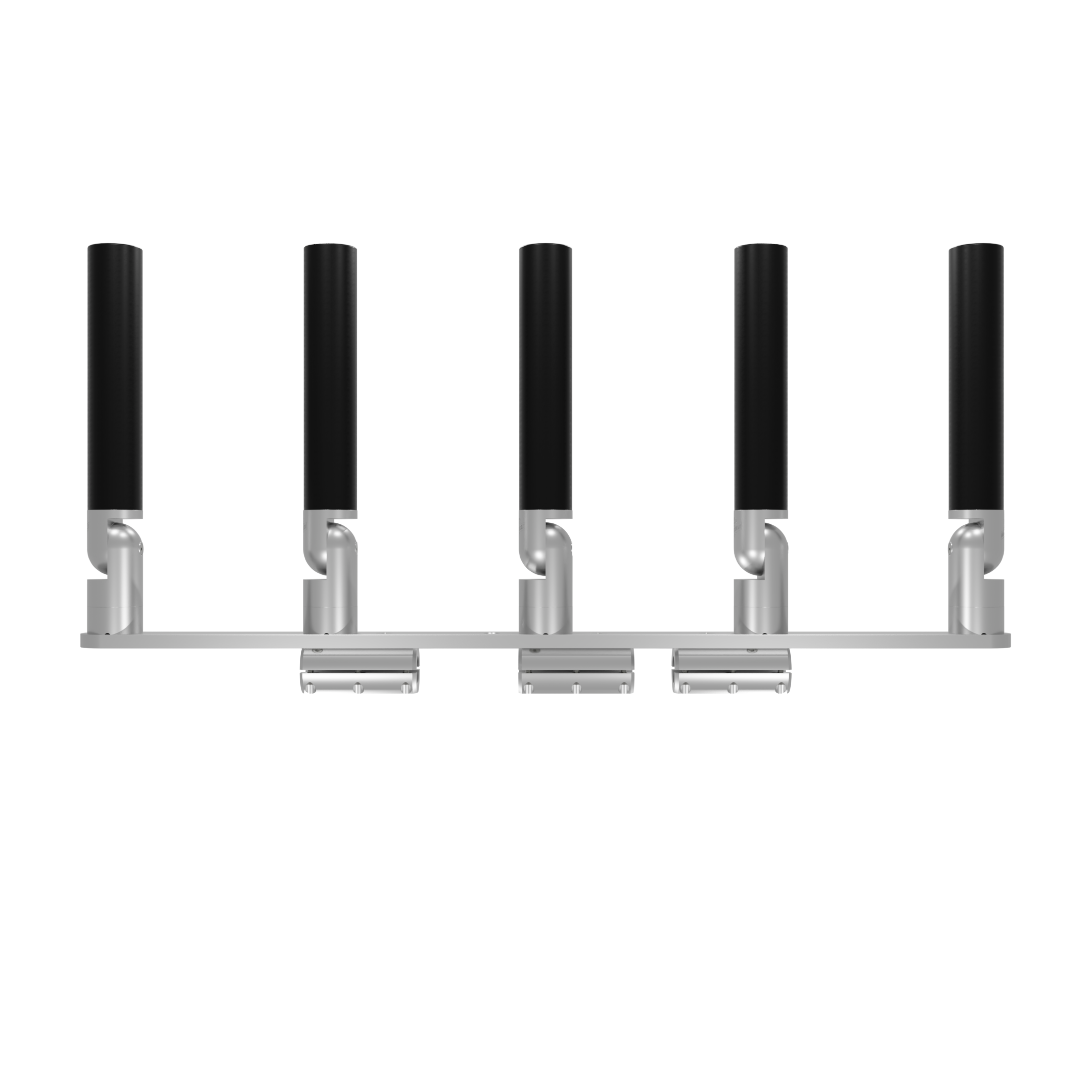 QUINT HORIZONTAL TREE ROD HOLDER WITH CLAMSHELL