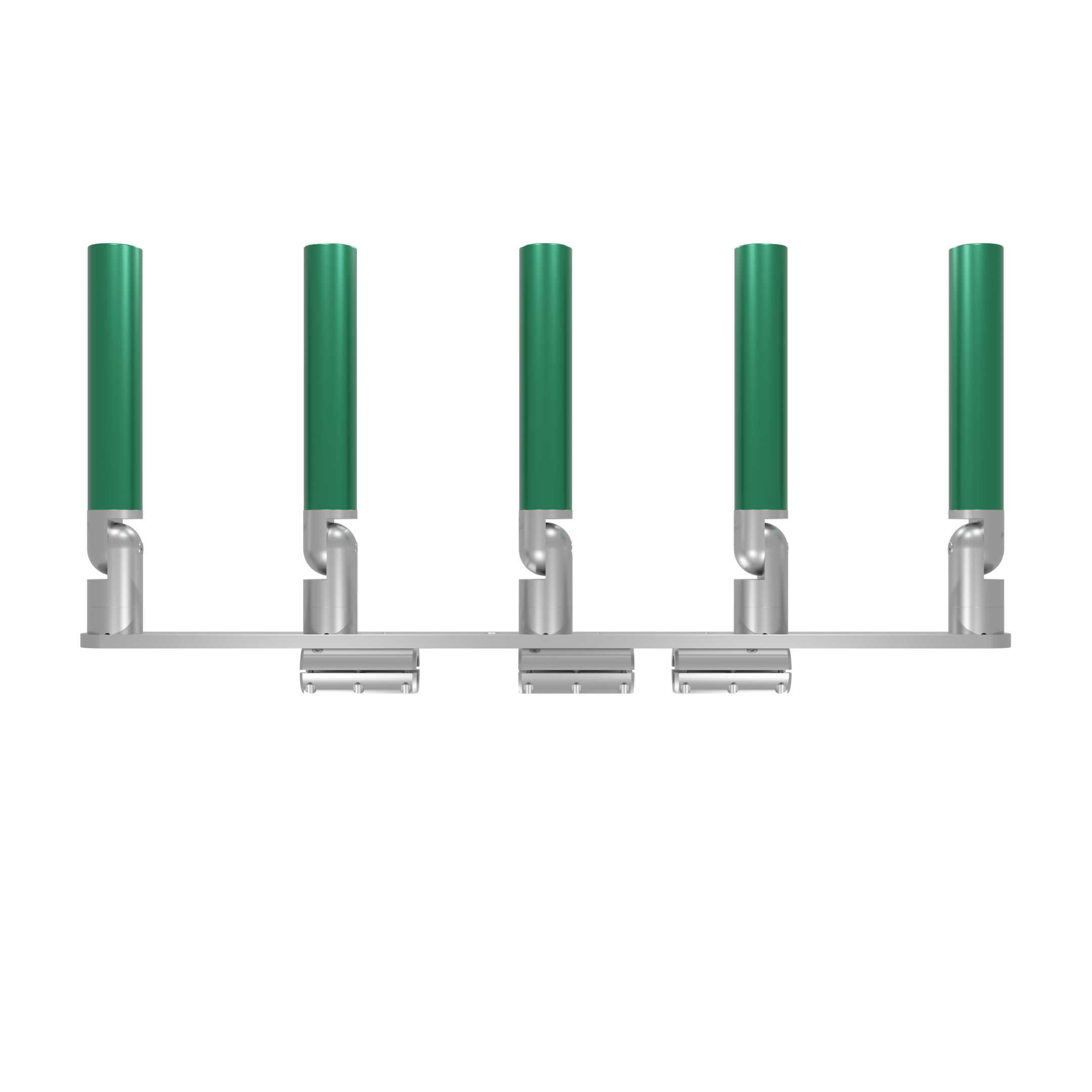 QUINT HORIZONTAL TREE ROD HOLDER WITH CLAMSHELL