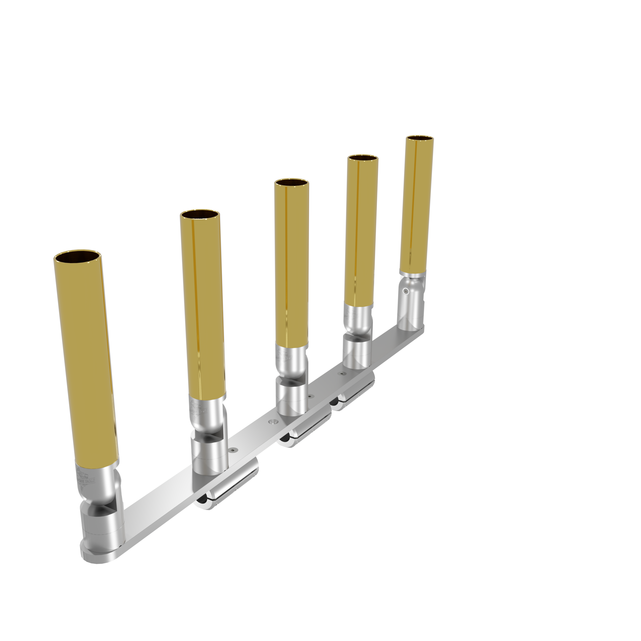 QUINT HORIZONTAL TREE ROD HOLDER WITH CLAMSHELL