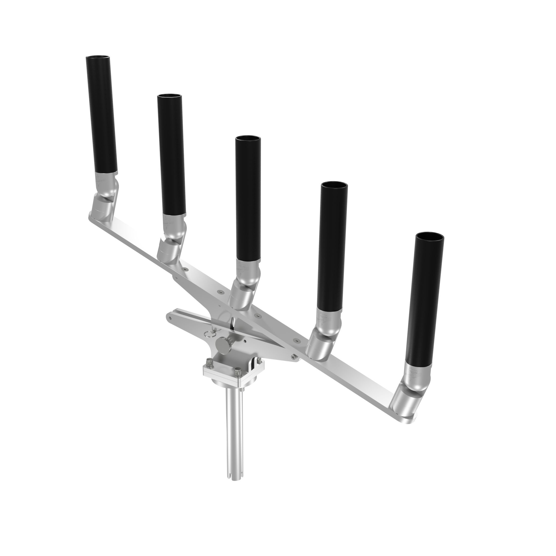 QUINT ARTICULATING TREE ROD HOLDER WITH GIMBAL