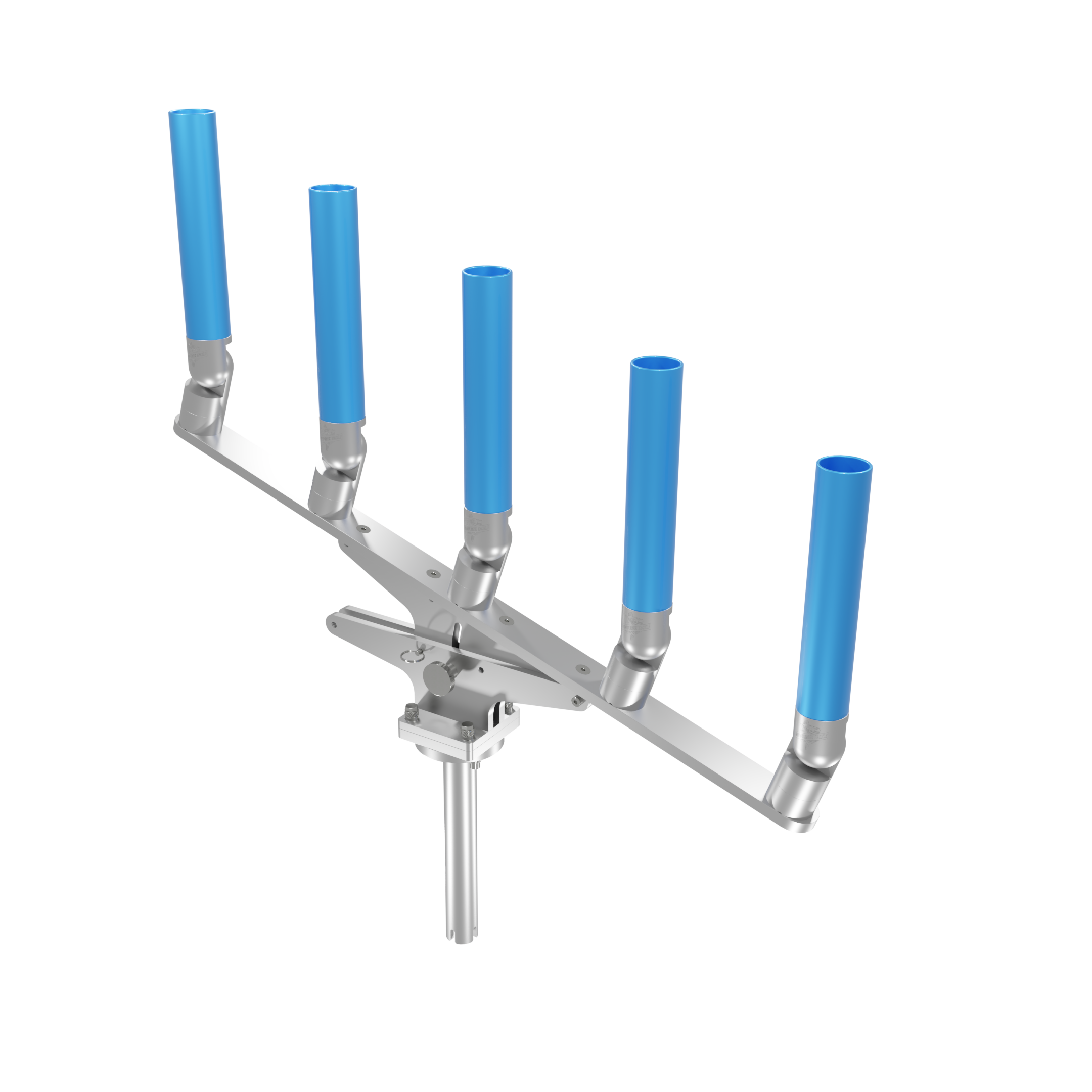 QUINT ARTICULATING TREE ROD HOLDER WITH GIMBAL