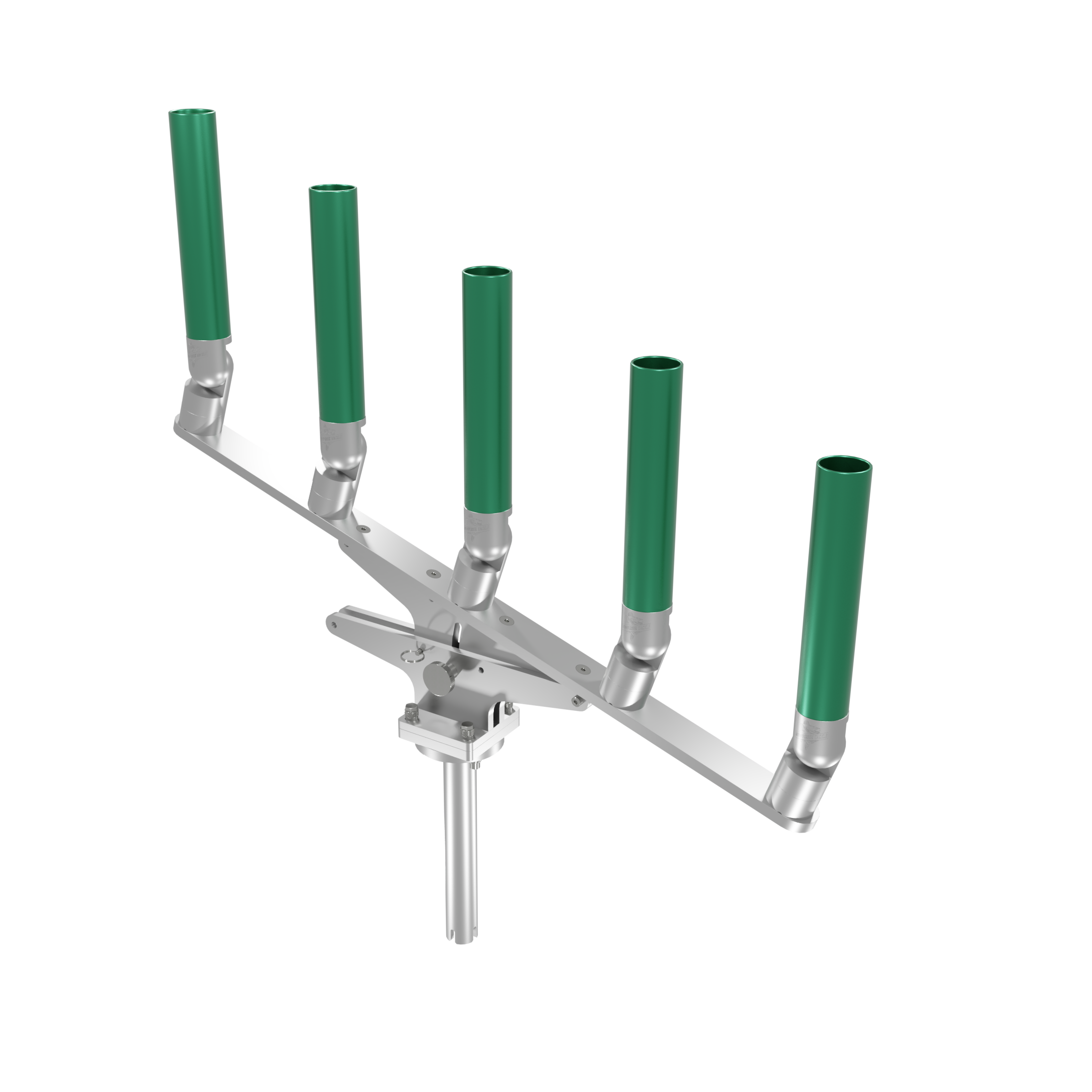 QUINT ARTICULATING TREE ROD HOLDER WITH GIMBAL