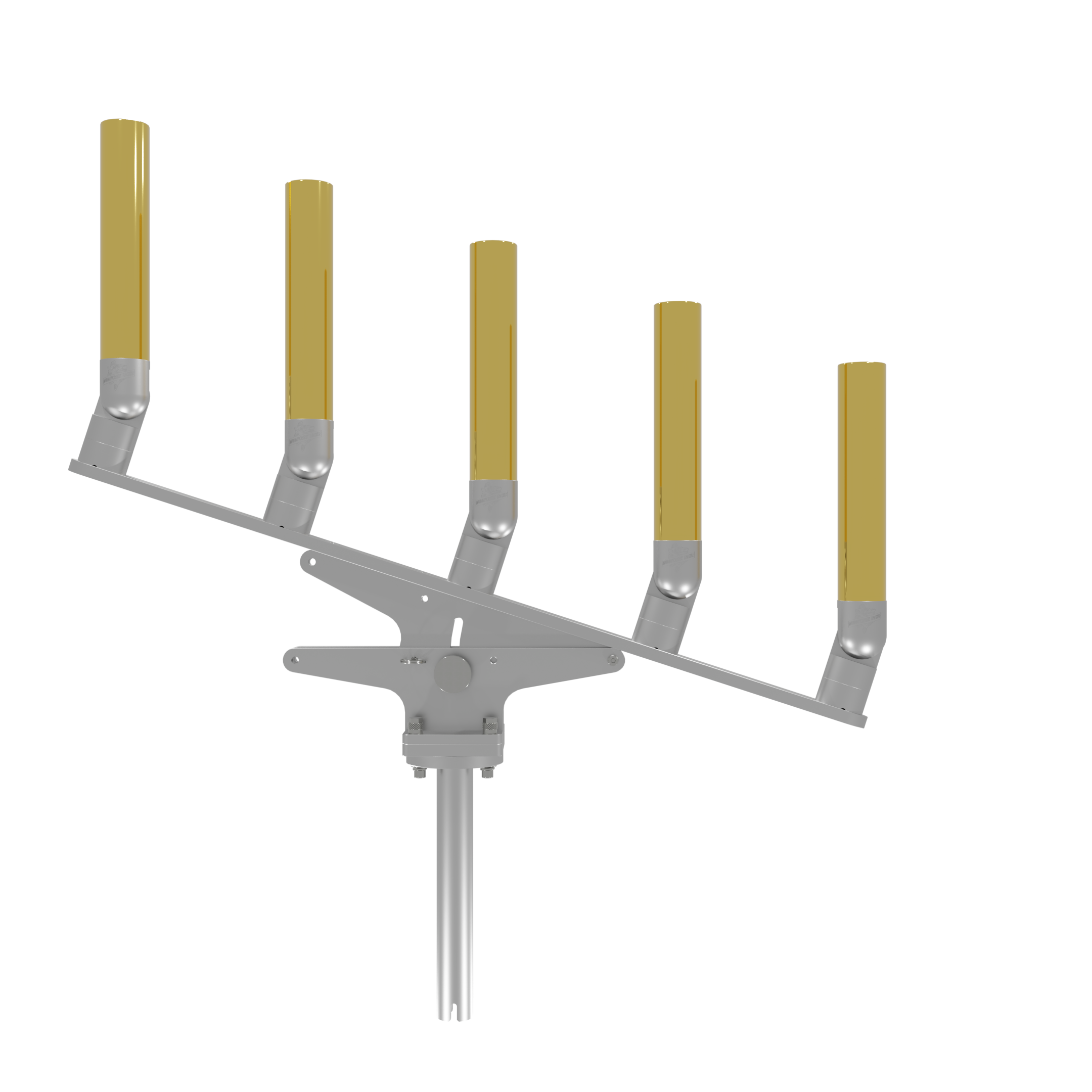 QUINT ARTICULATING TREE ROD HOLDER WITH GIMBAL