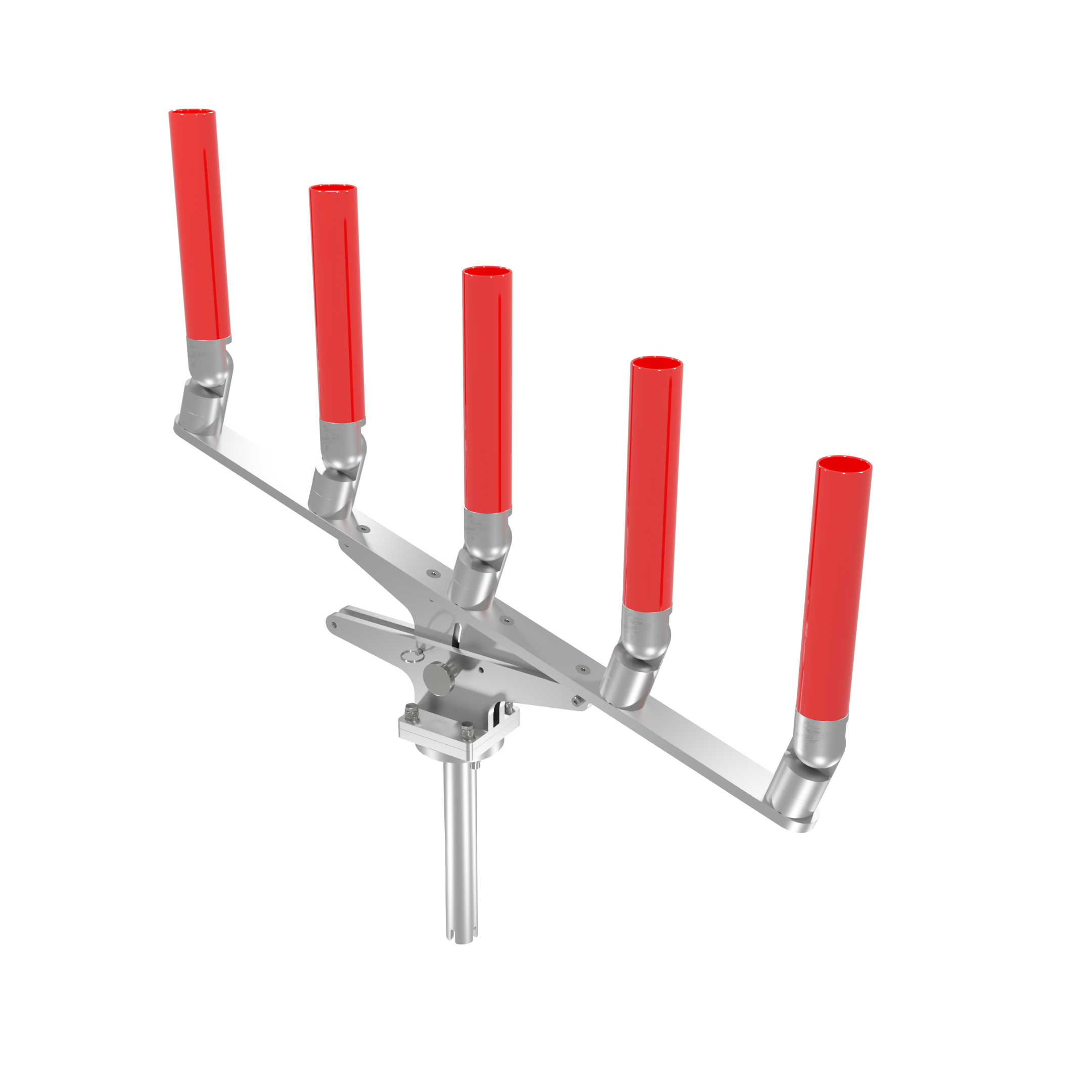 QUINT ARTICULATING TREE ROD HOLDER WITH GIMBAL