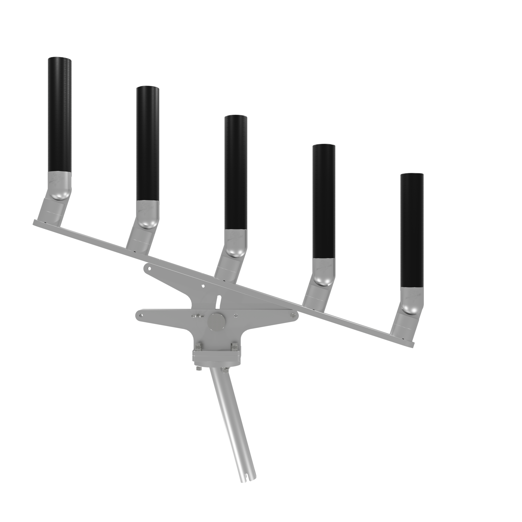 QUINT ARTICULATING TREE ROD HOLDER WITH GIMBAL
