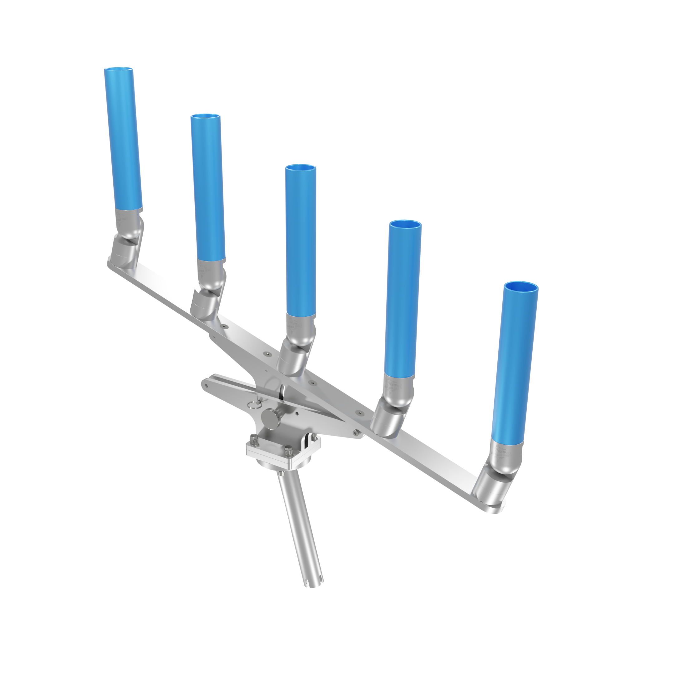 QUINT ARTICULATING TREE ROD HOLDER WITH GIMBAL