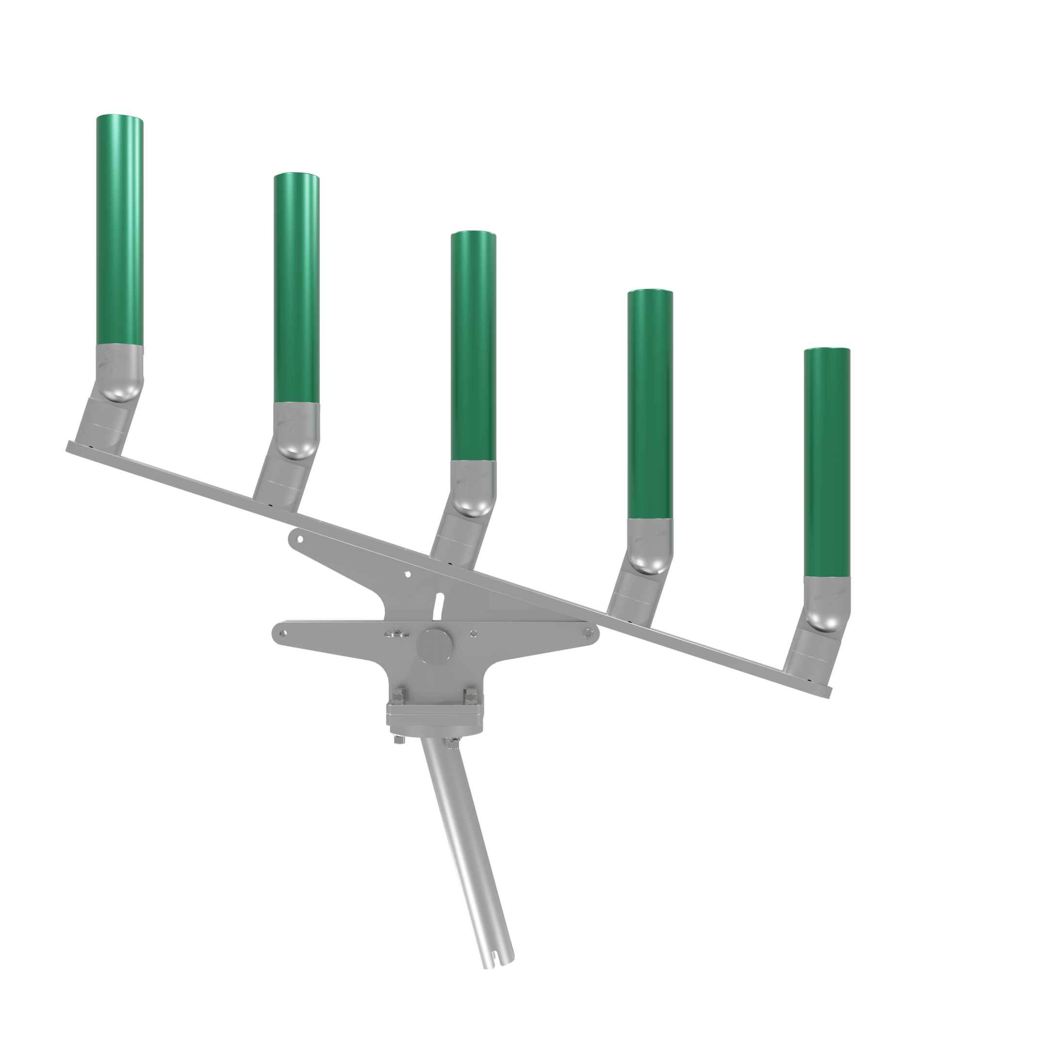 QUINT ARTICULATING TREE ROD HOLDER WITH GIMBAL