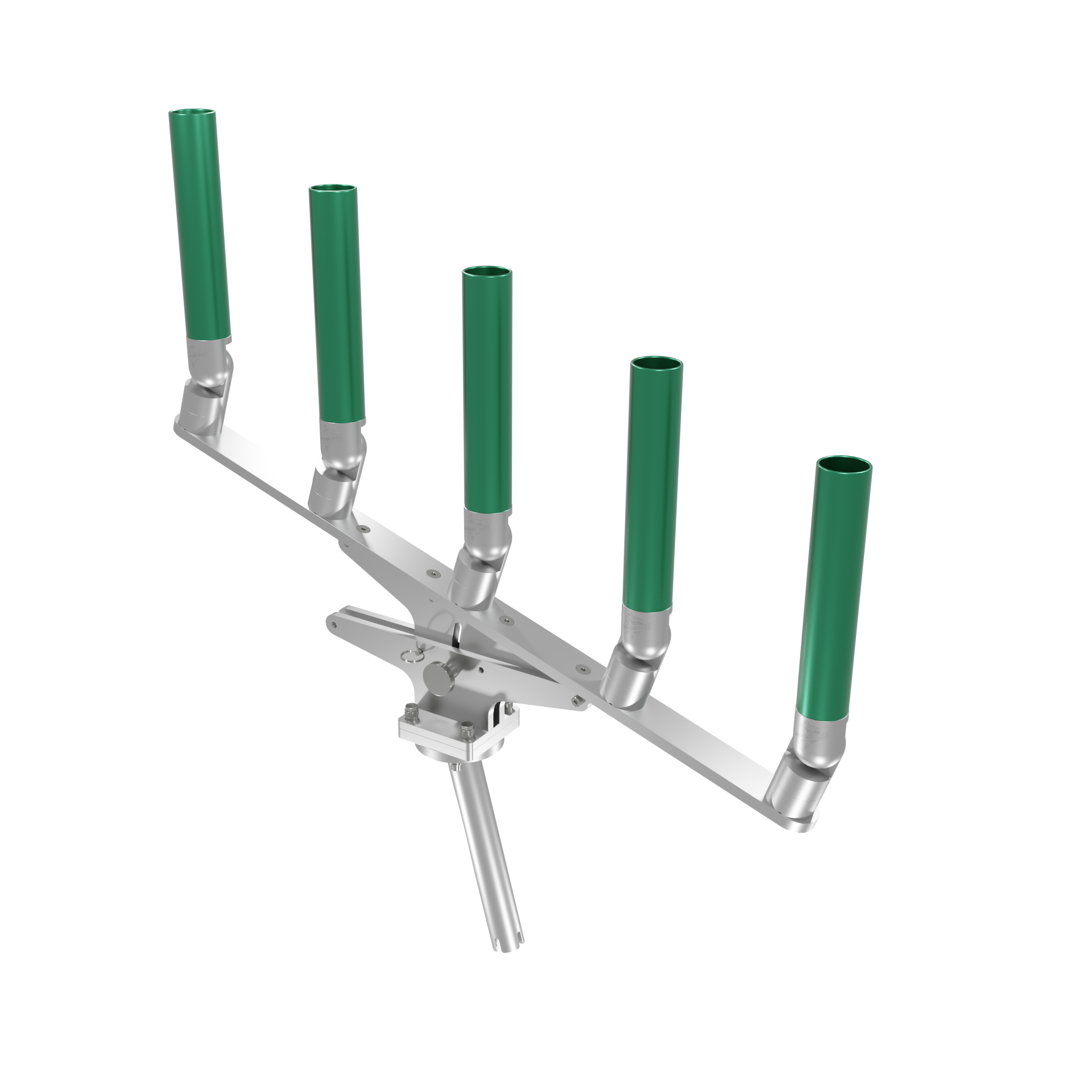 QUINT ARTICULATING TREE ROD HOLDER WITH GIMBAL