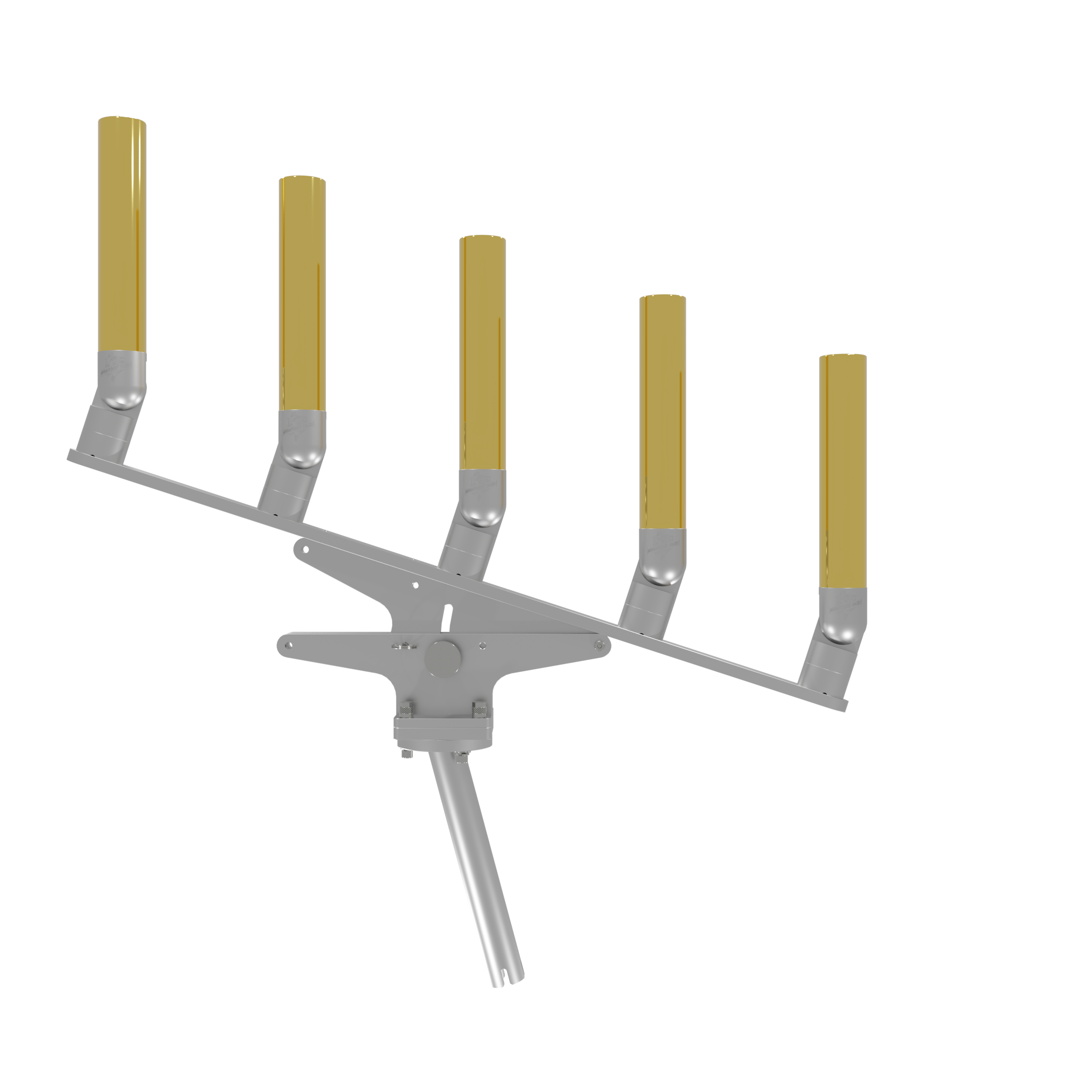 QUINT ARTICULATING TREE ROD HOLDER WITH GIMBAL