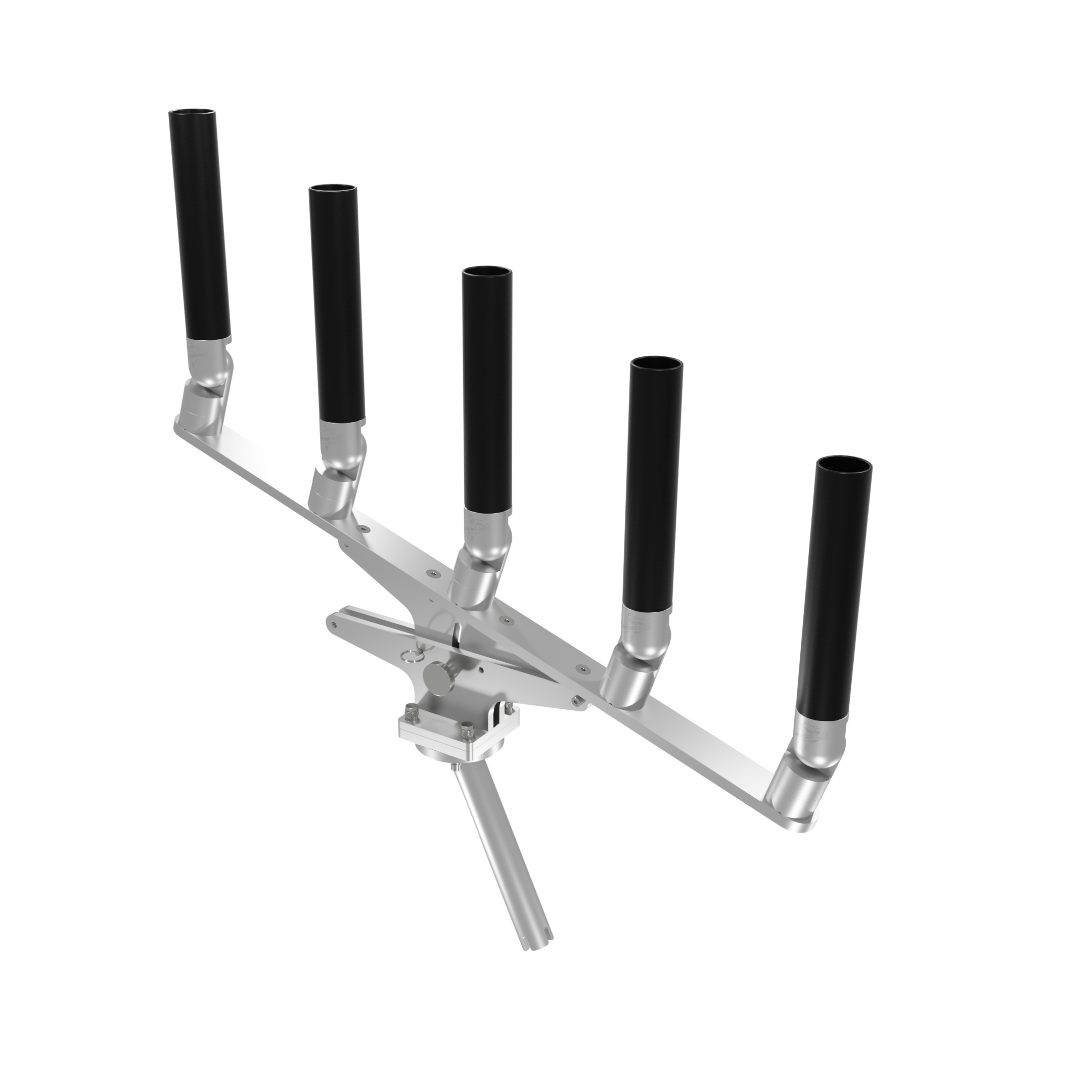 QUINT ARTICULATING TREE ROD HOLDER WITH GIMBAL