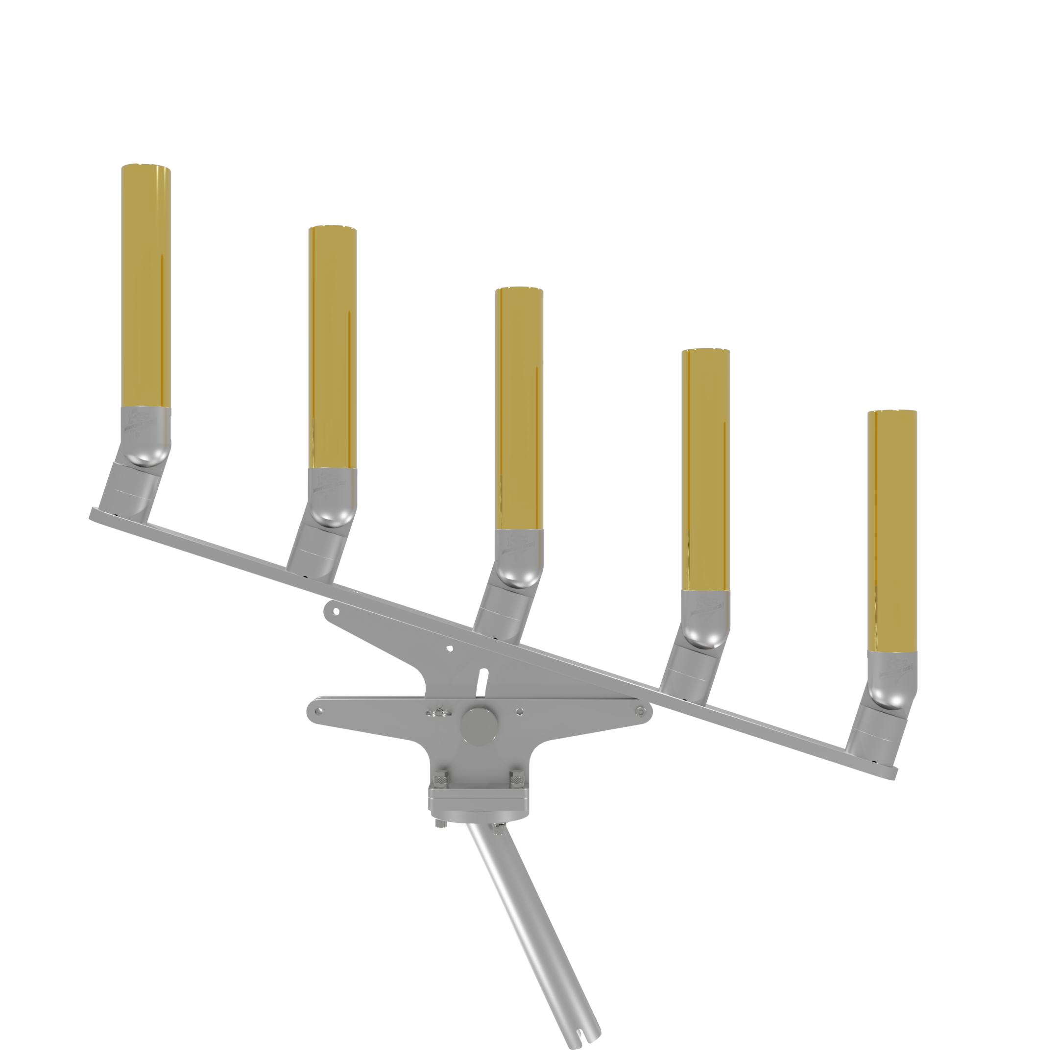 QUINT ARTICULATING TREE ROD HOLDER WITH GIMBAL