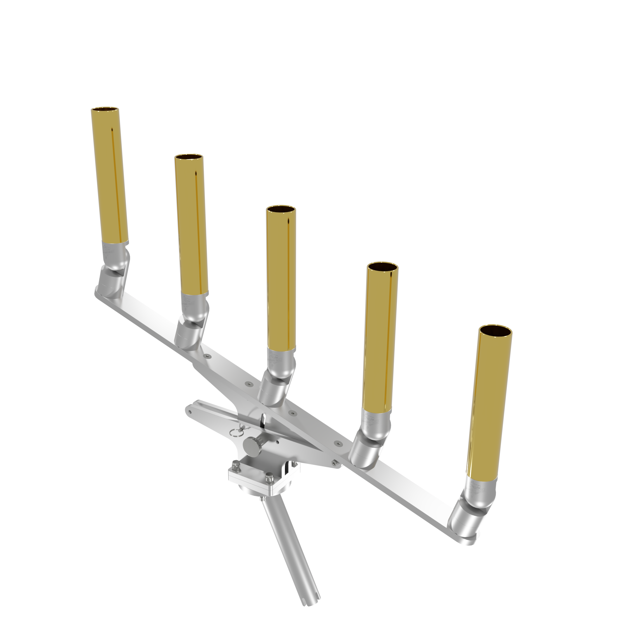 QUINT ARTICULATING TREE ROD HOLDER WITH GIMBAL