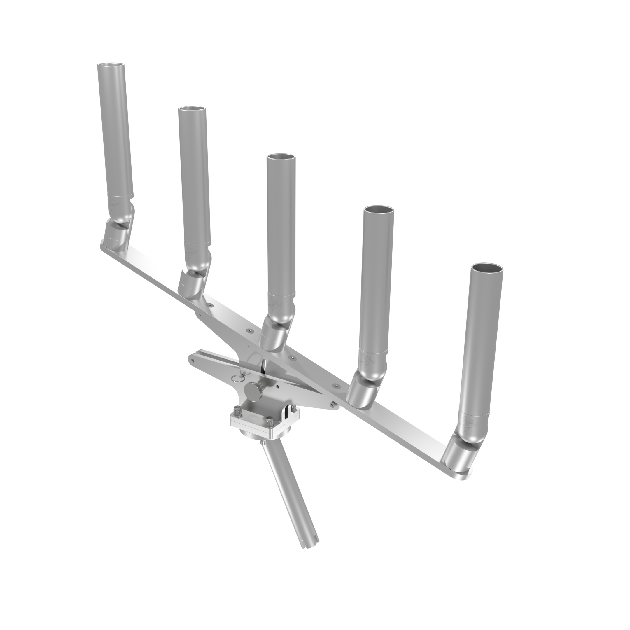 QUINT ARTICULATING TREE ROD HOLDER WITH GIMBAL