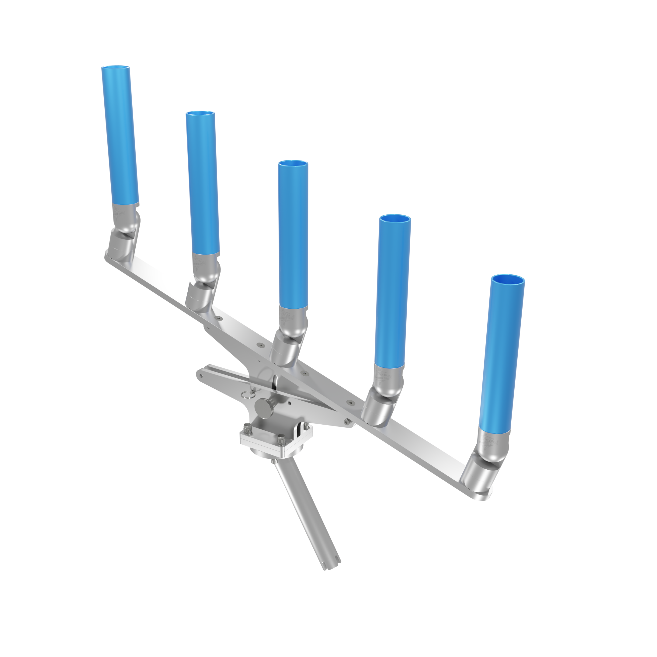 QUINT ARTICULATING TREE ROD HOLDER WITH GIMBAL