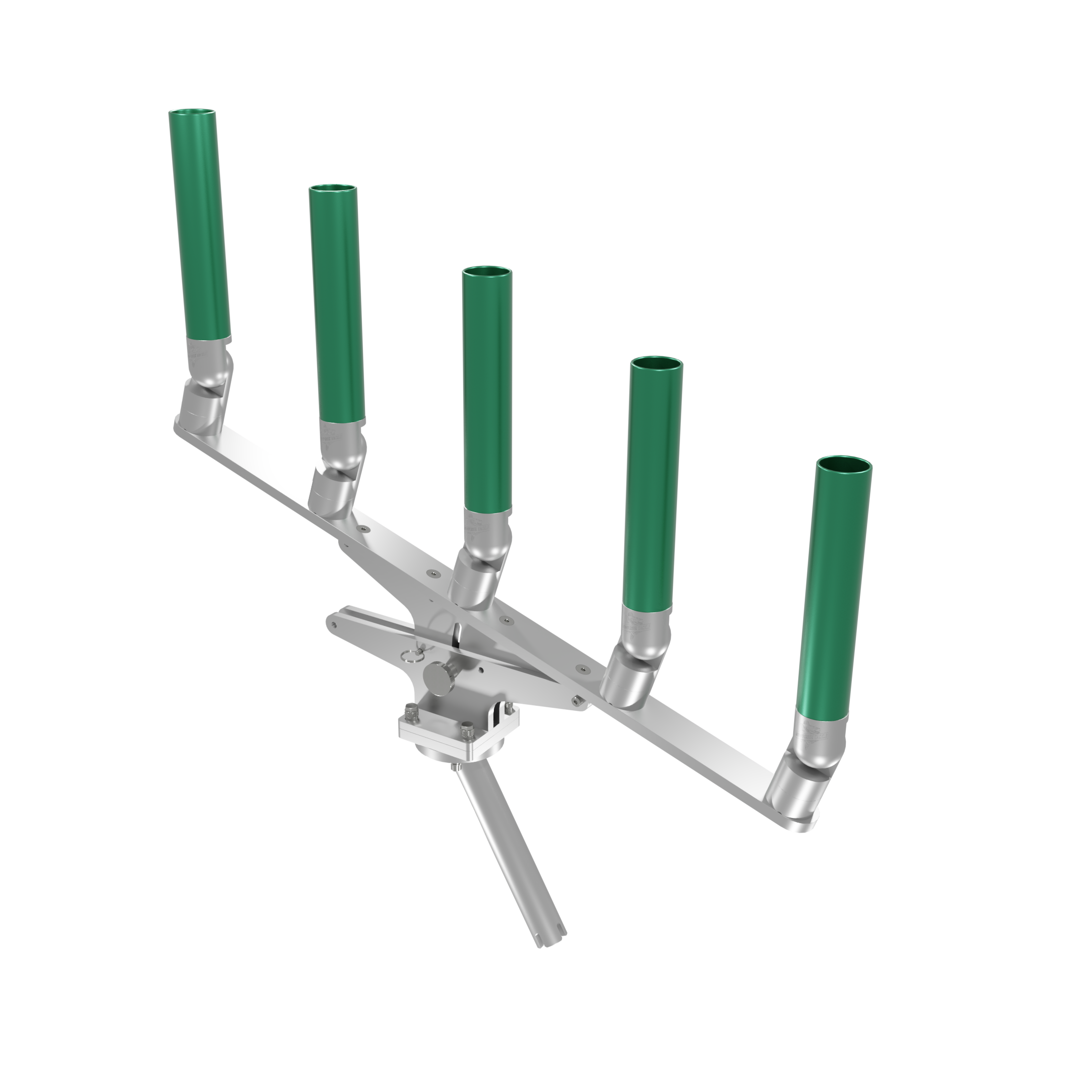QUINT ARTICULATING TREE ROD HOLDER WITH GIMBAL