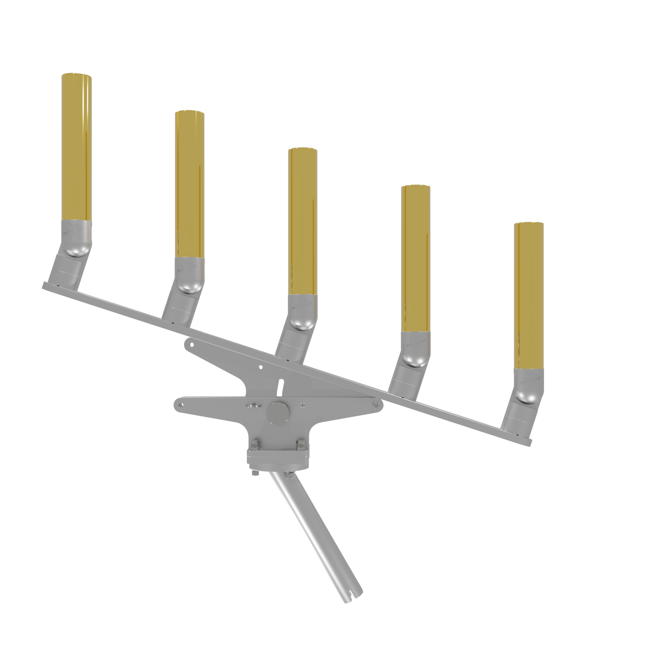 QUINT ARTICULATING TREE ROD HOLDER WITH GIMBAL