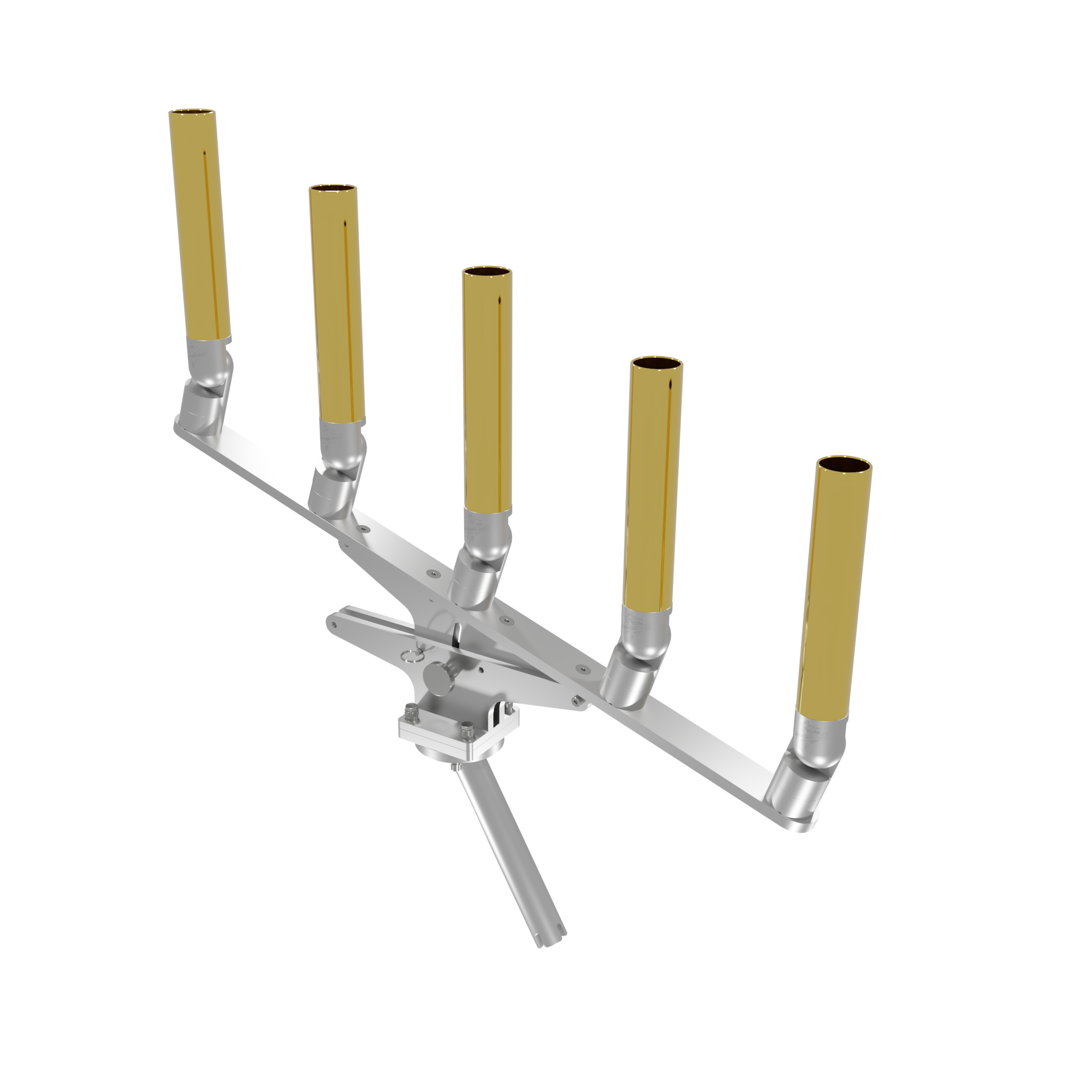 QUINT ARTICULATING TREE ROD HOLDER WITH GIMBAL