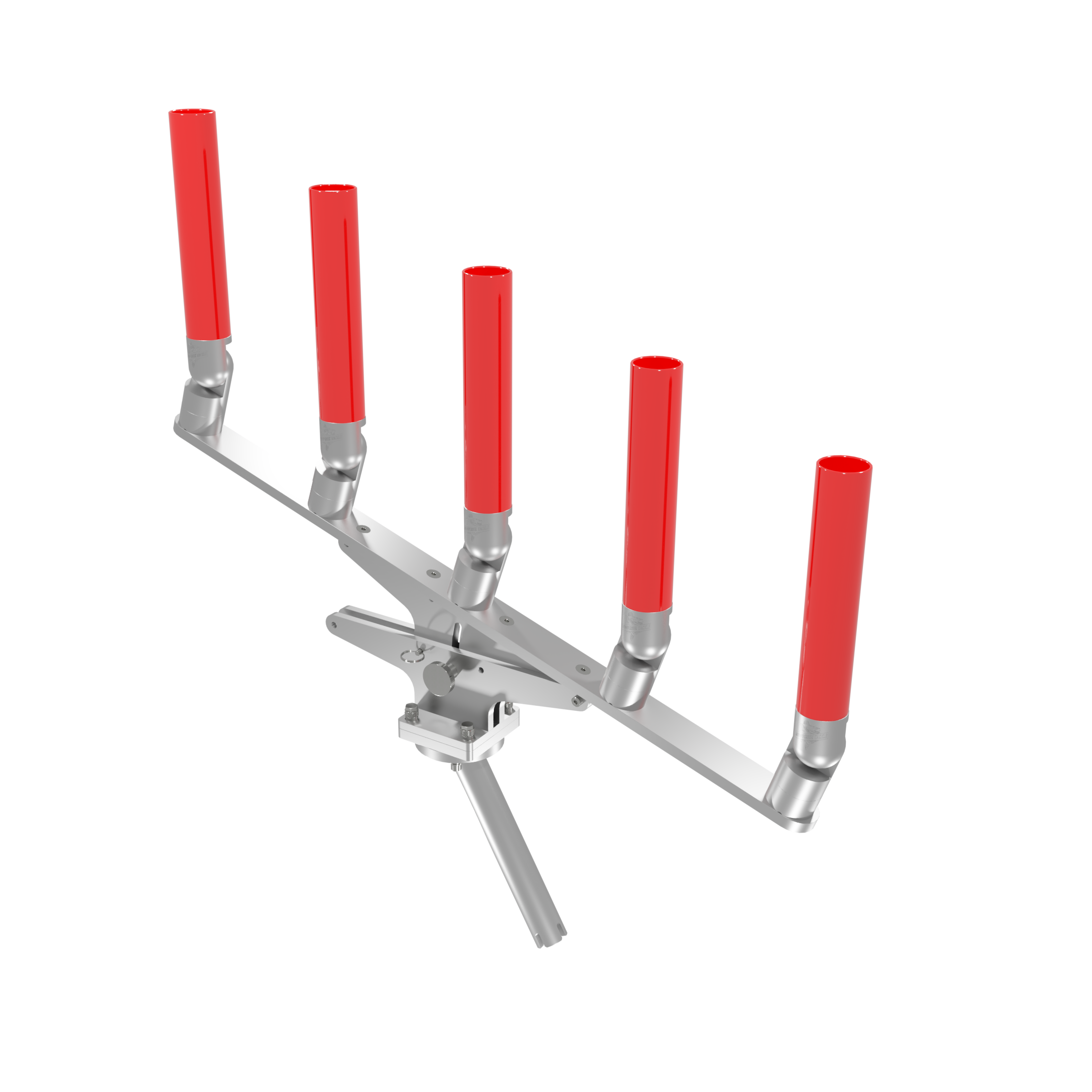QUINT ARTICULATING TREE ROD HOLDER WITH GIMBAL