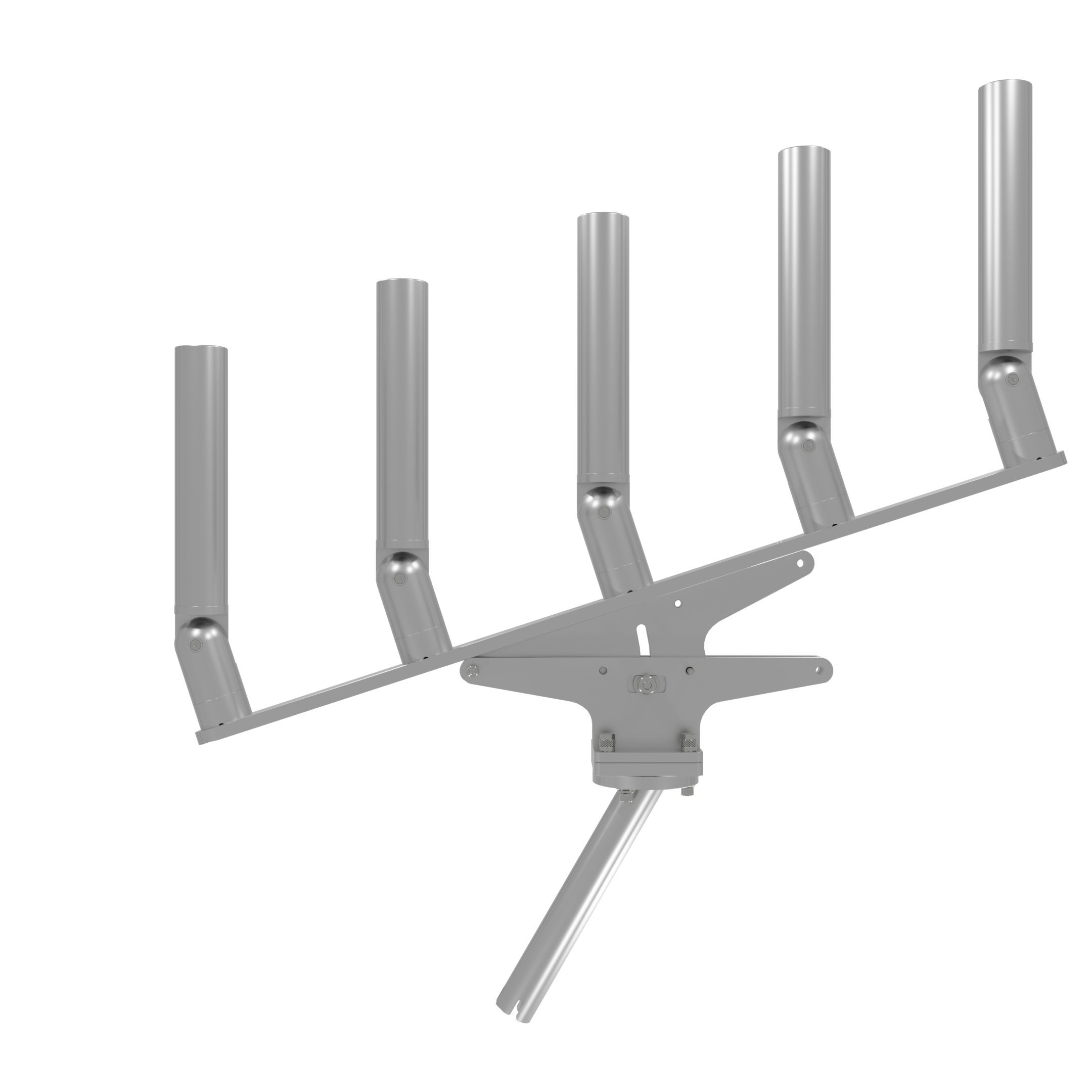 QUINT ARTICULATING TREE ROD HOLDER WITH GIMBAL