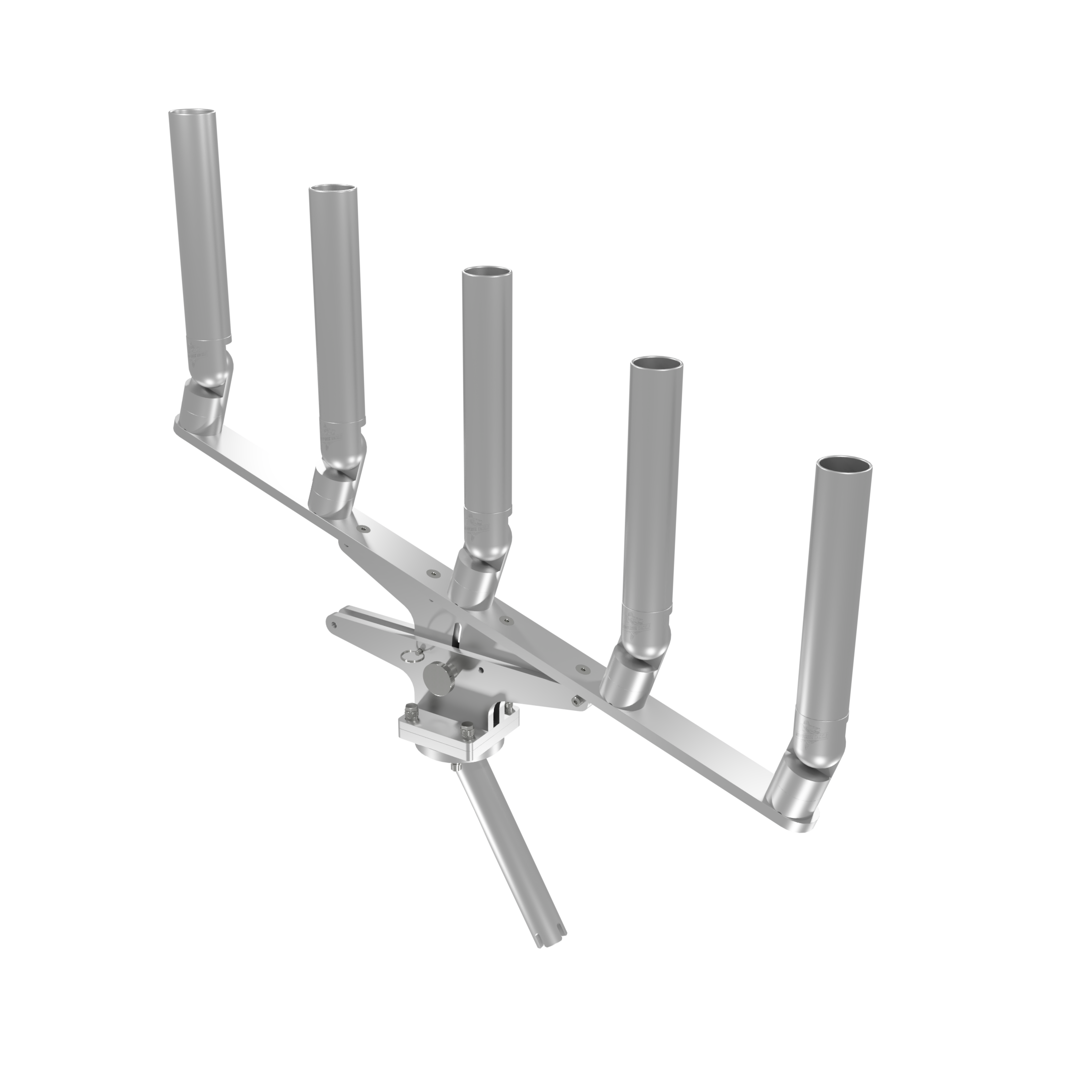 QUINT ARTICULATING TREE ROD HOLDER WITH GIMBAL