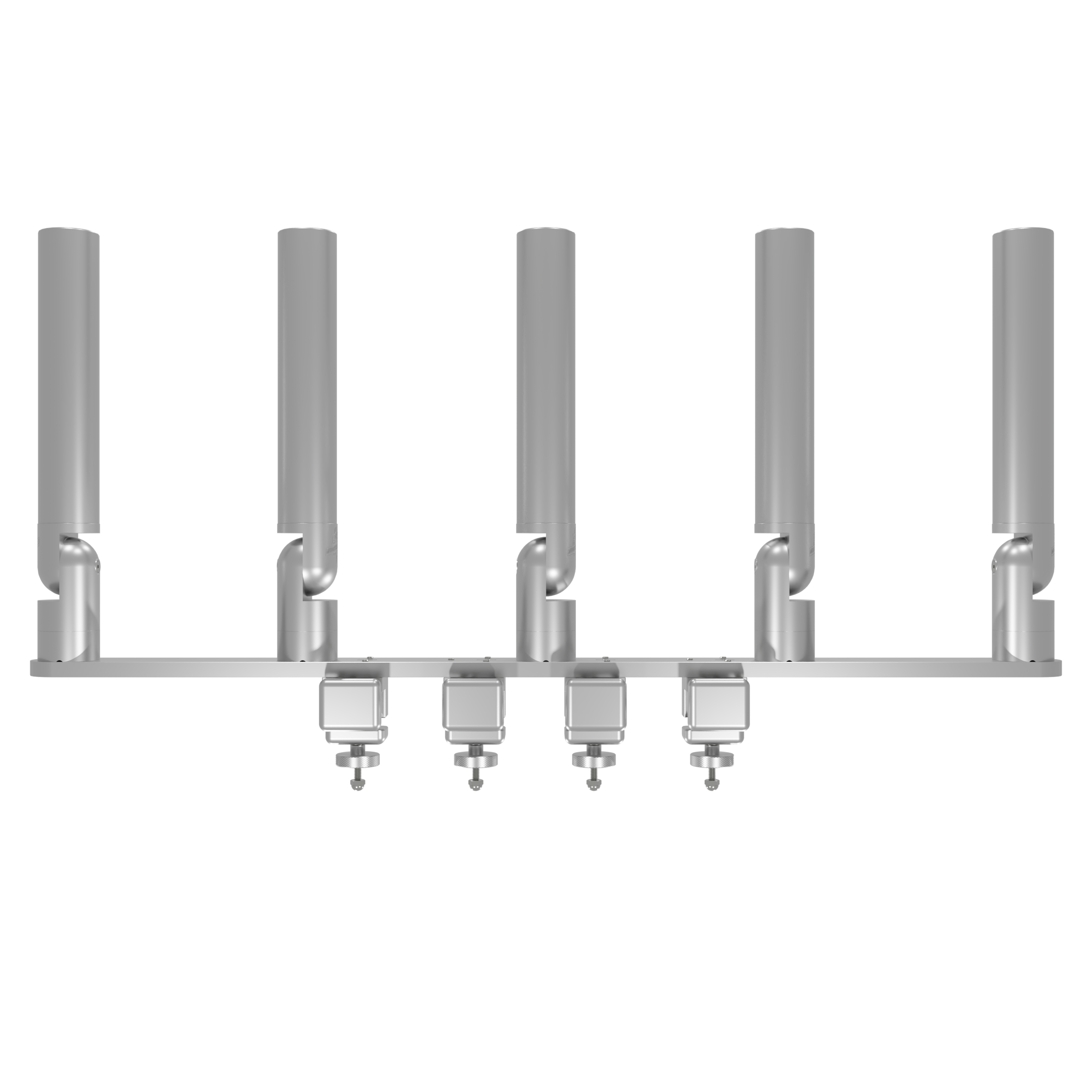 Quint Tube Rod Holder Tree with Pontoon Mount (Horizontal)