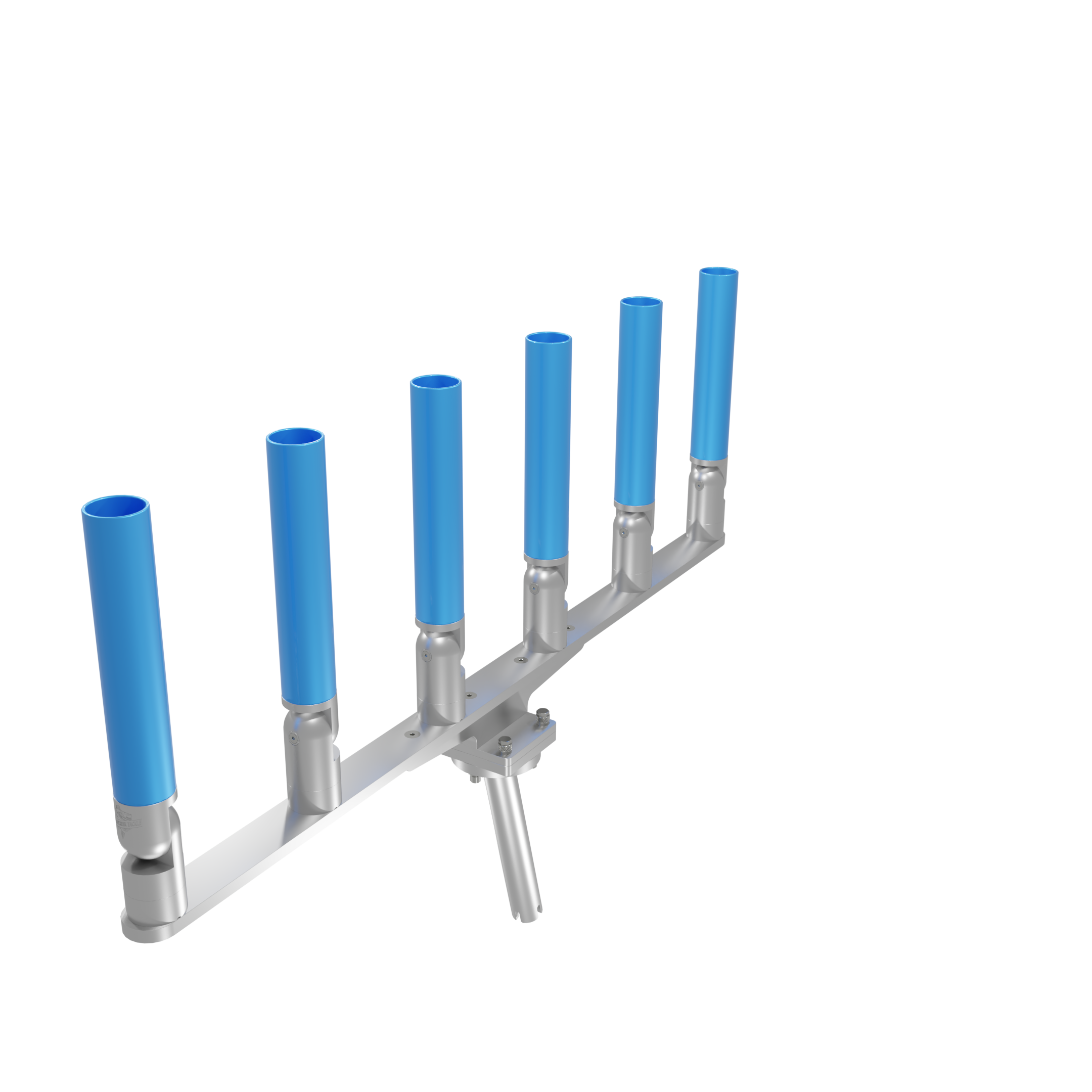 BIG SIX HORIZONTAL TREE ROD HOLDER WITH MOUNT