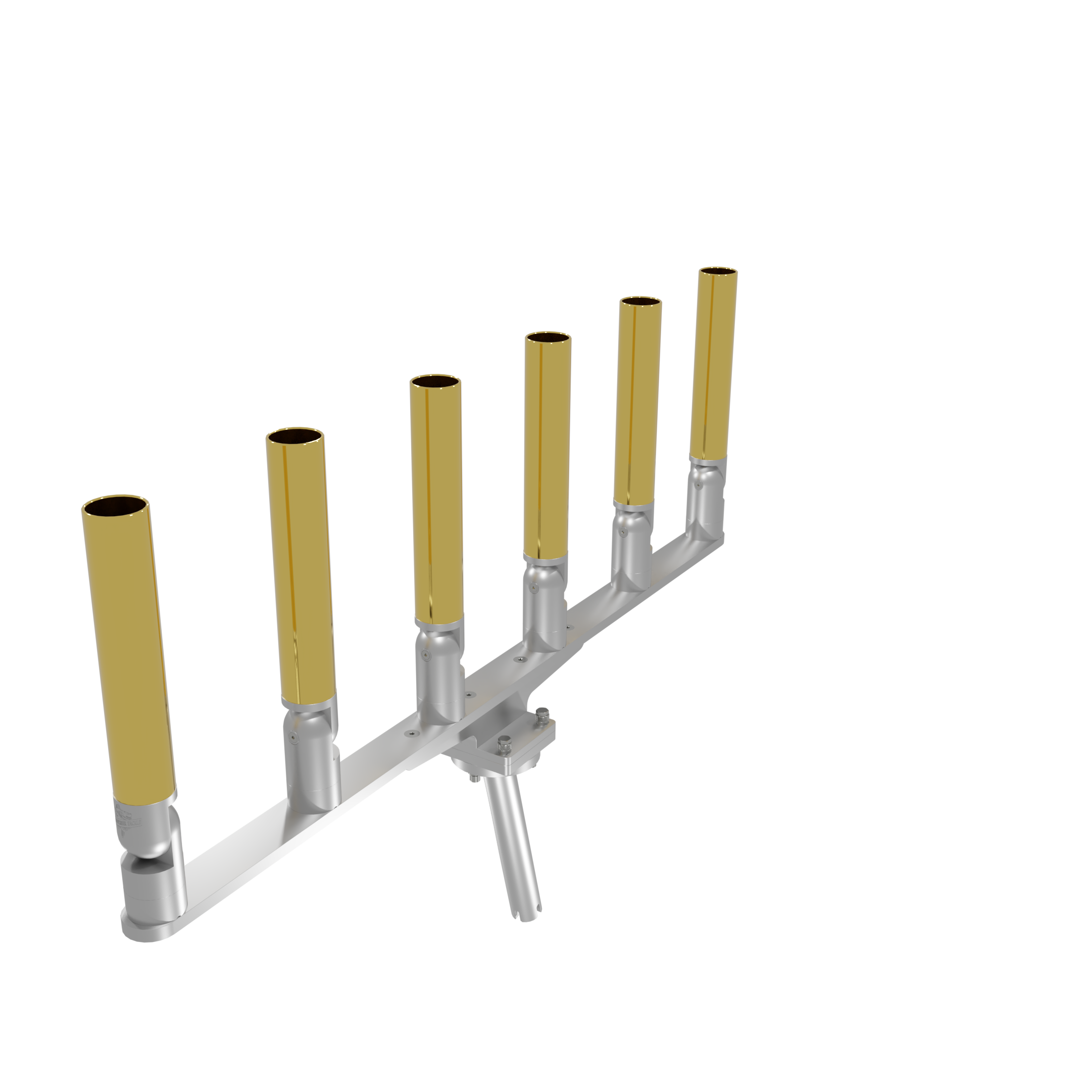BIG SIX HORIZONTAL TREE ROD HOLDER WITH MOUNT